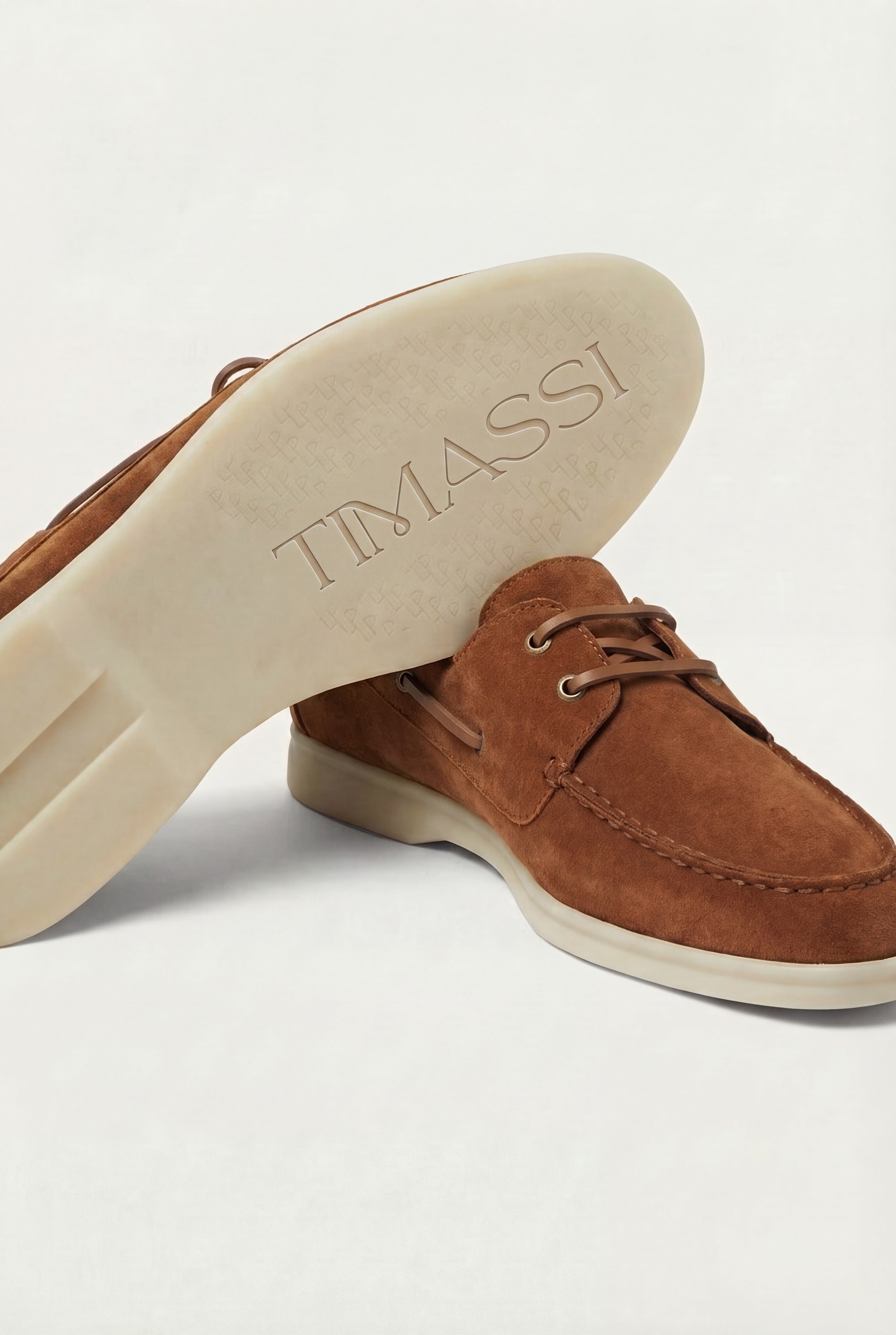 Timassi Amalfi Süet Loafer - Kahverengi - üst detay