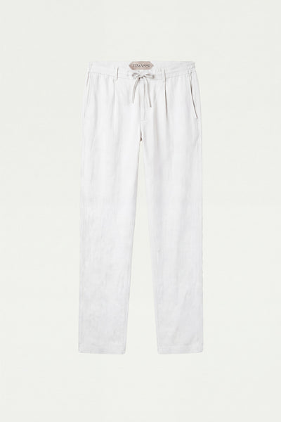 Amalfi Keten Pantolon - Beyaz