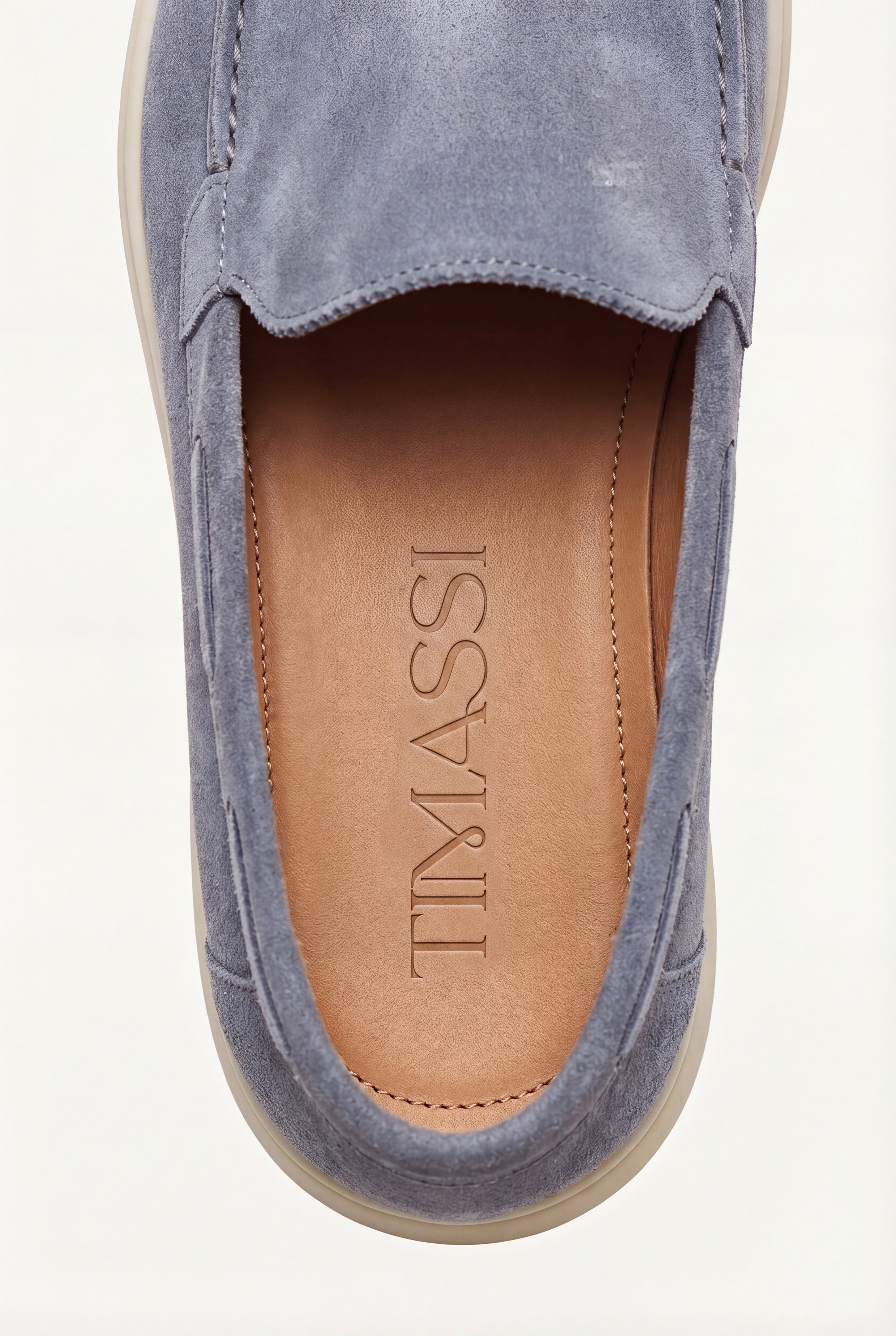 Amalfi Klasik Süet Loafer - Bebe Mavisi