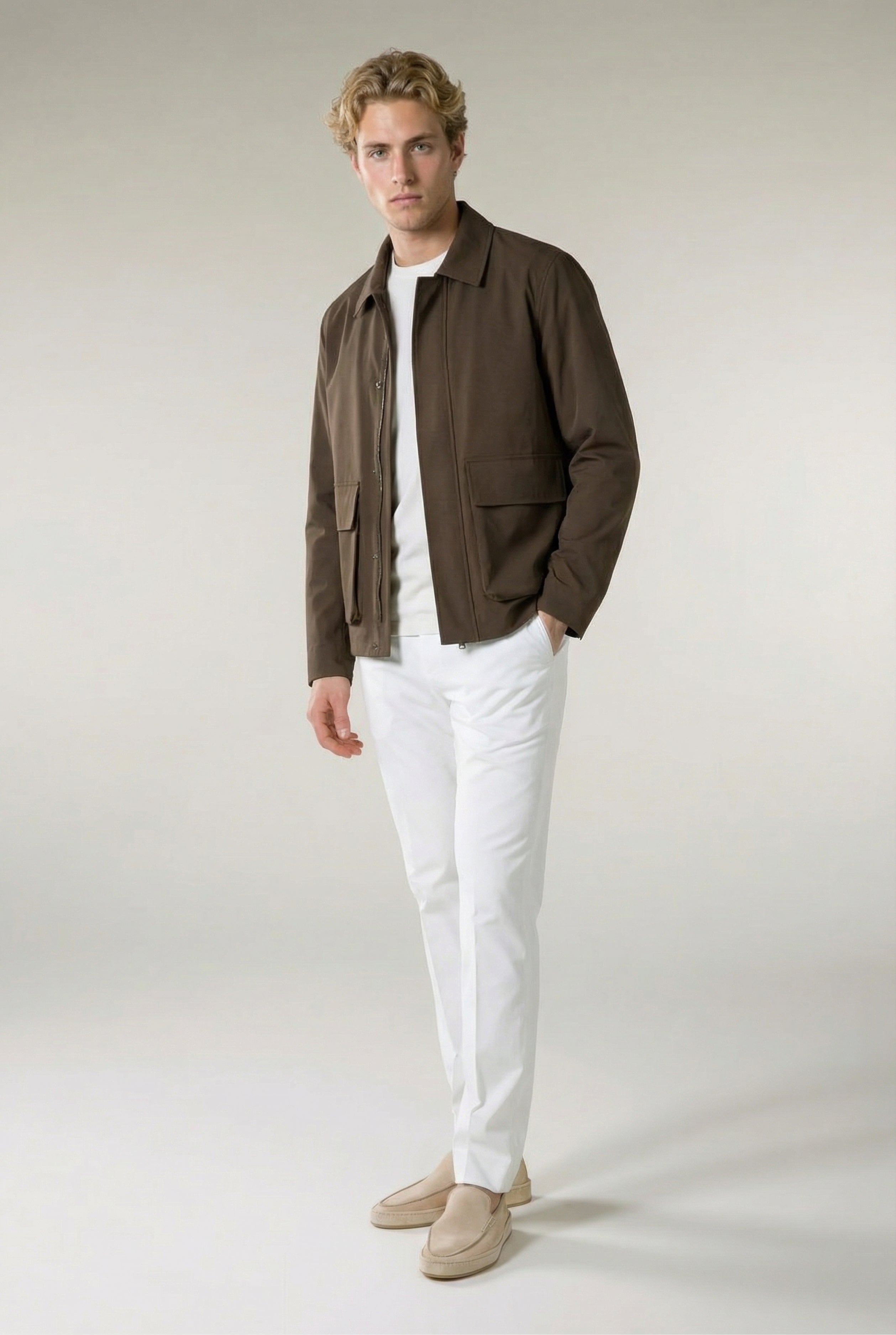 Timassi Como Saha Ceketi - Kahverengi yan görünüm