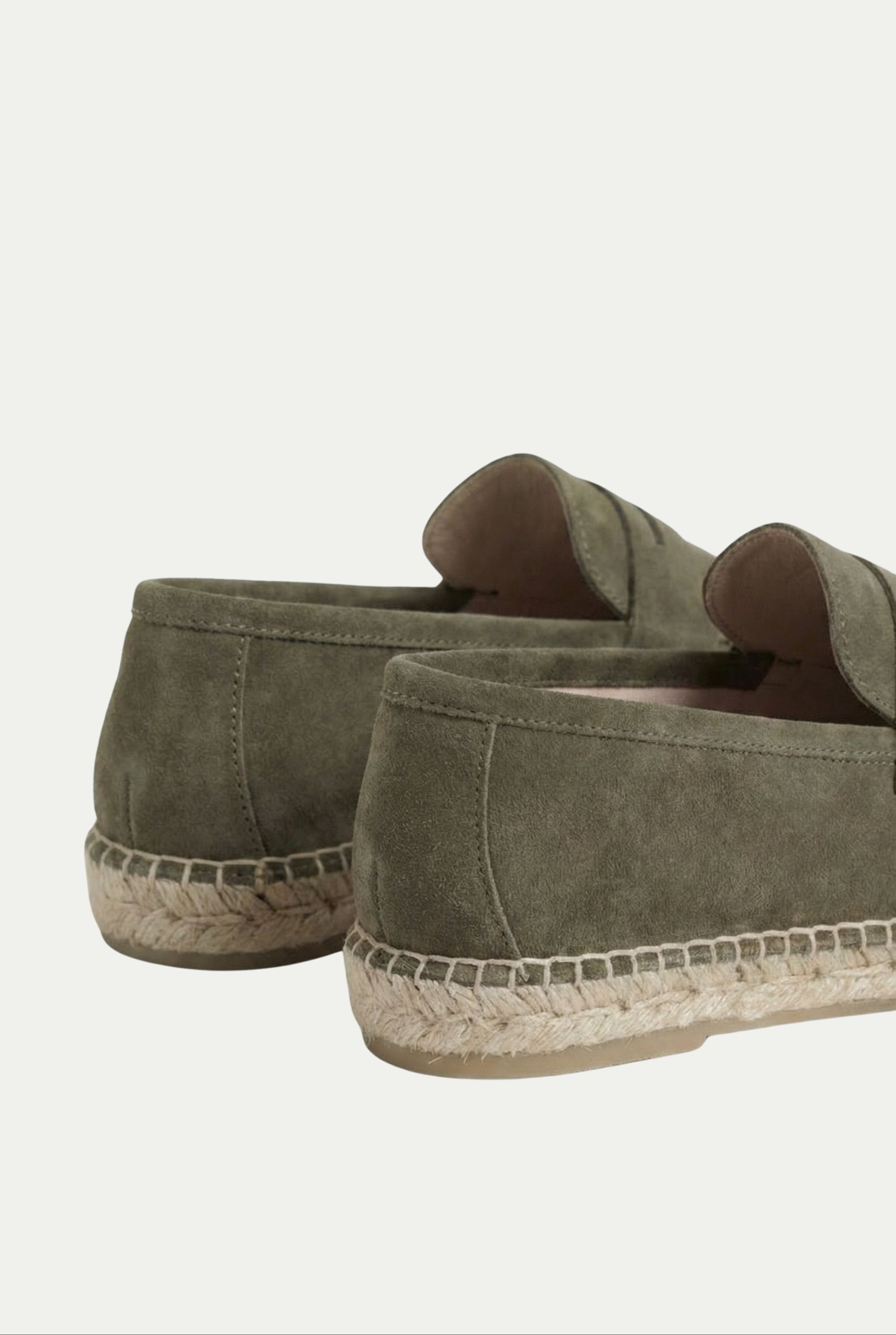 Timassi Capri Süet Loafer - Zeytin Yeşili - üst detay