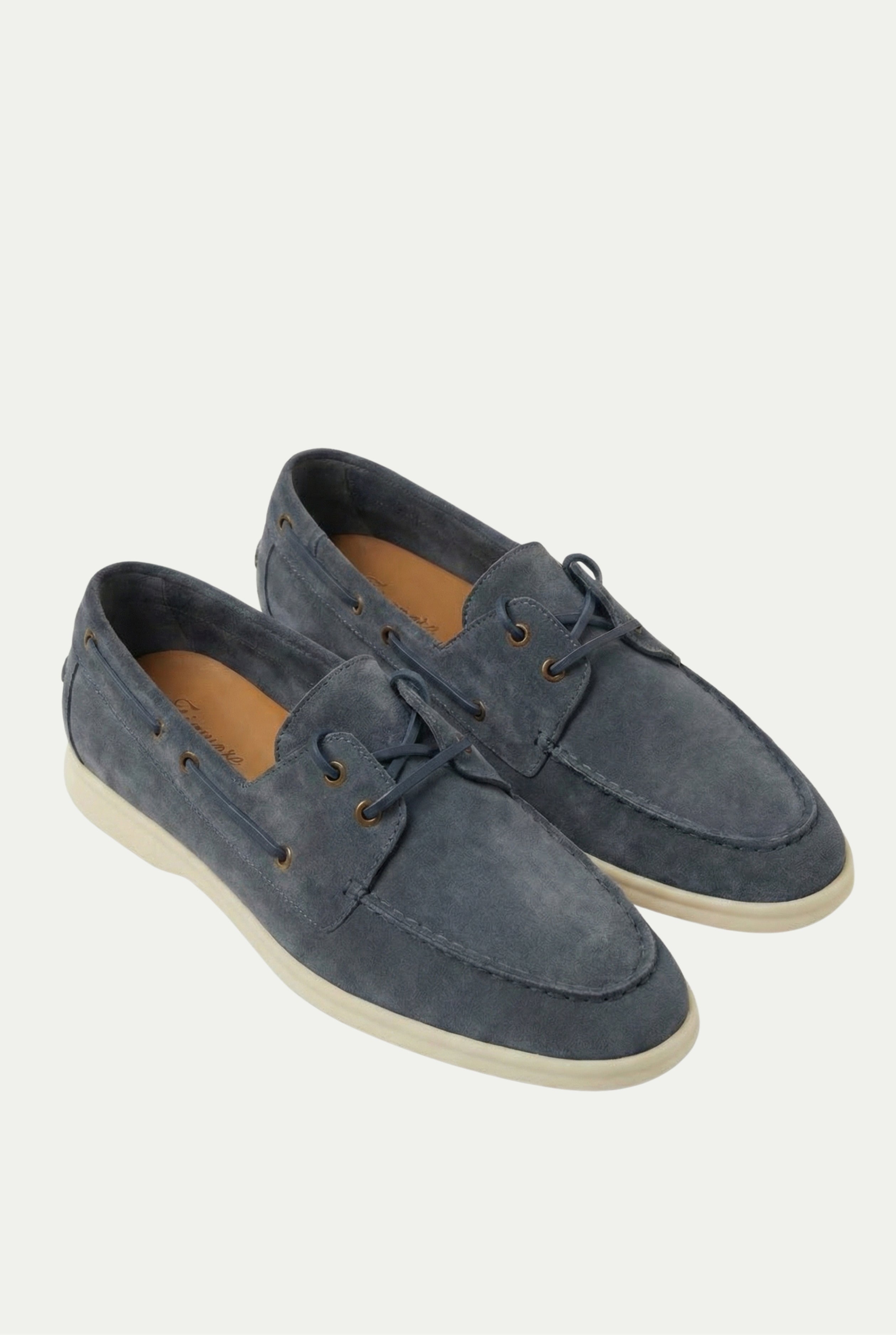 Timassi Amalfi Süet Loafer - Mavi - yakın çekim