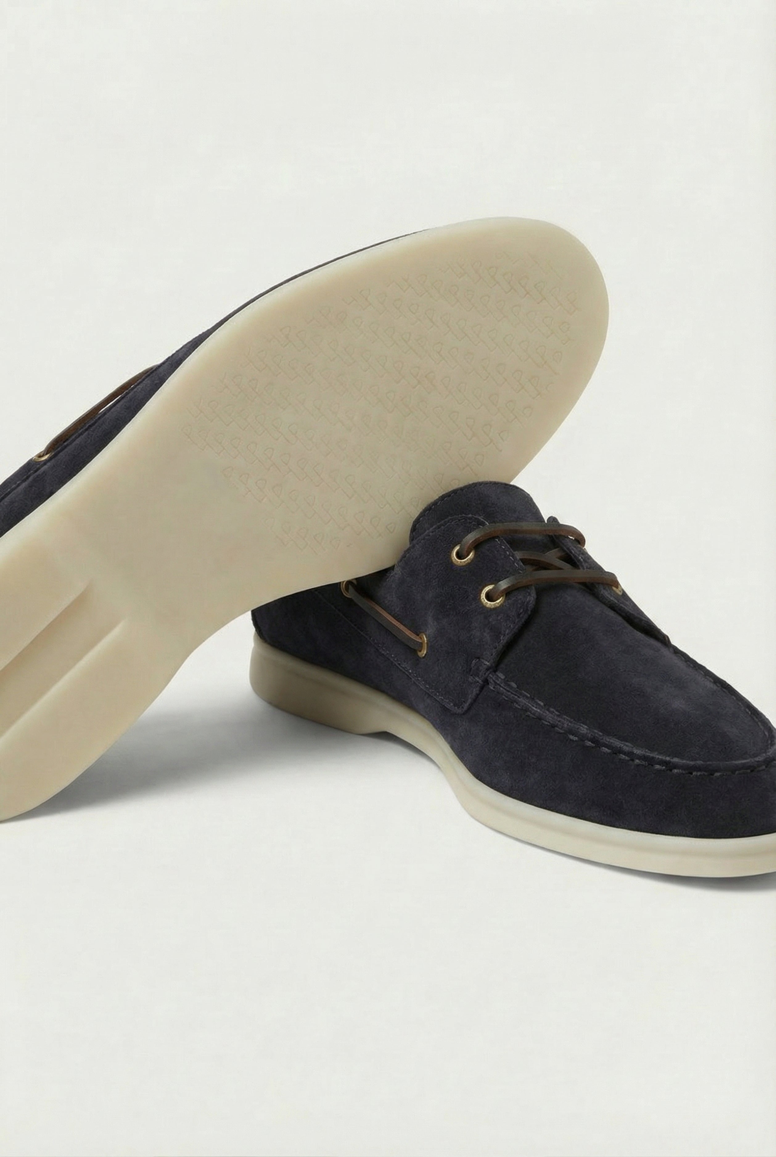 Timassi Amalfi Süet Loafer - Lacivert - yakın çekim