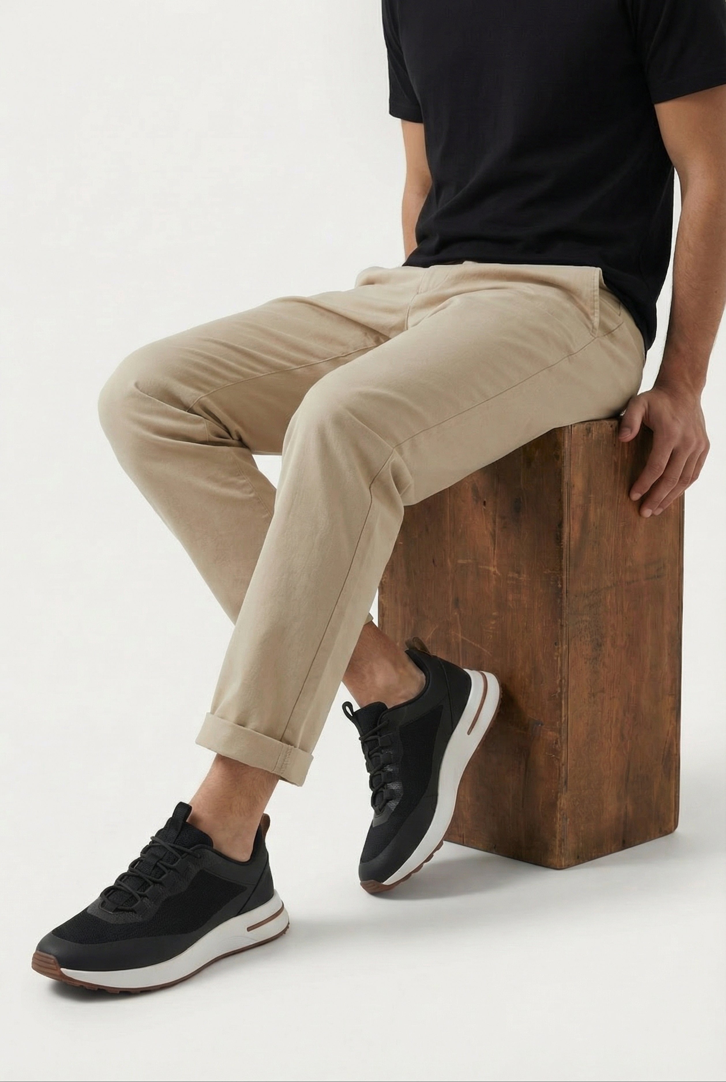 Timassi Portofino Sneaker - Siyah - yandan görünüm