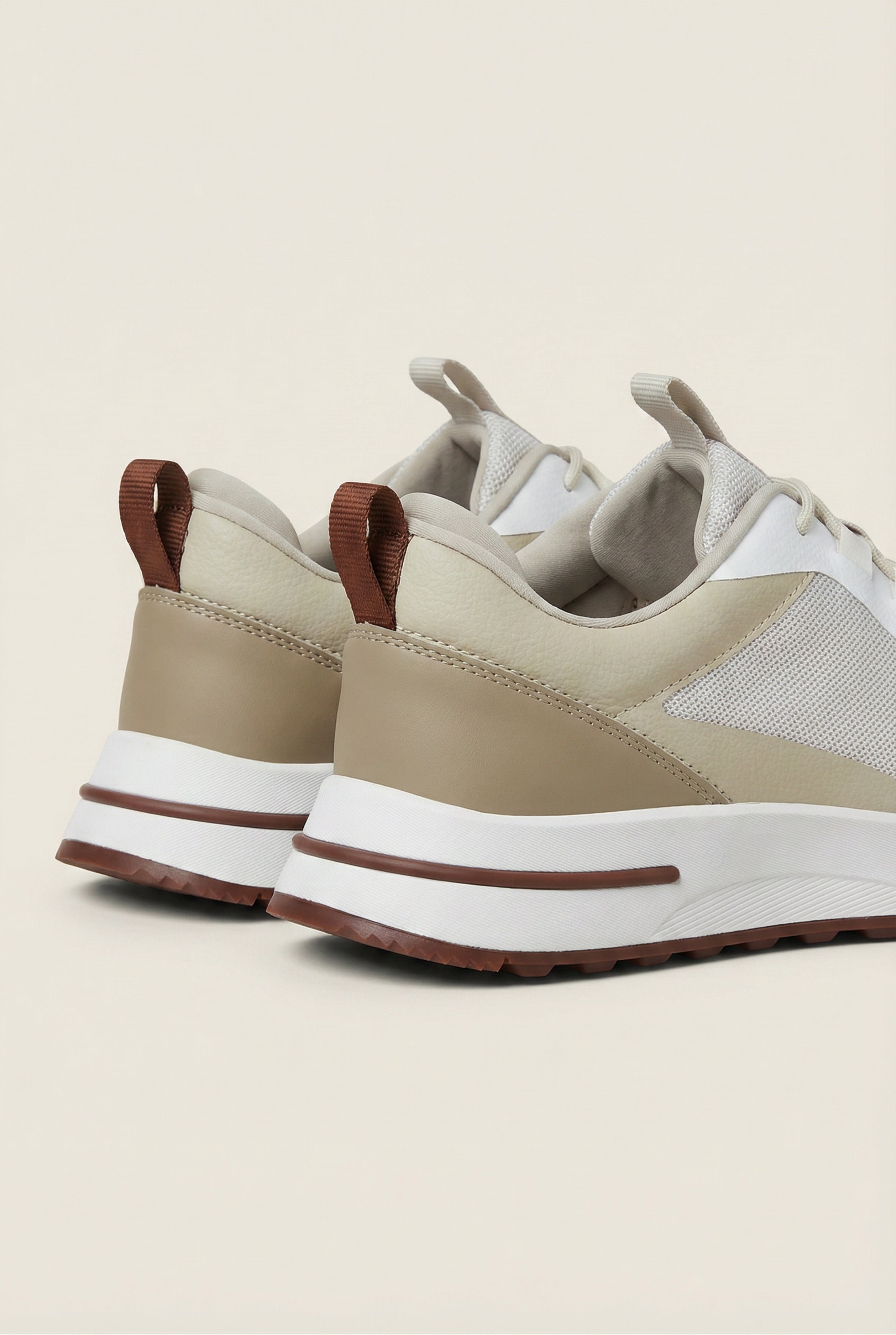 Timassi Portofino Sneaker - Beyaz Bej - üst detay
