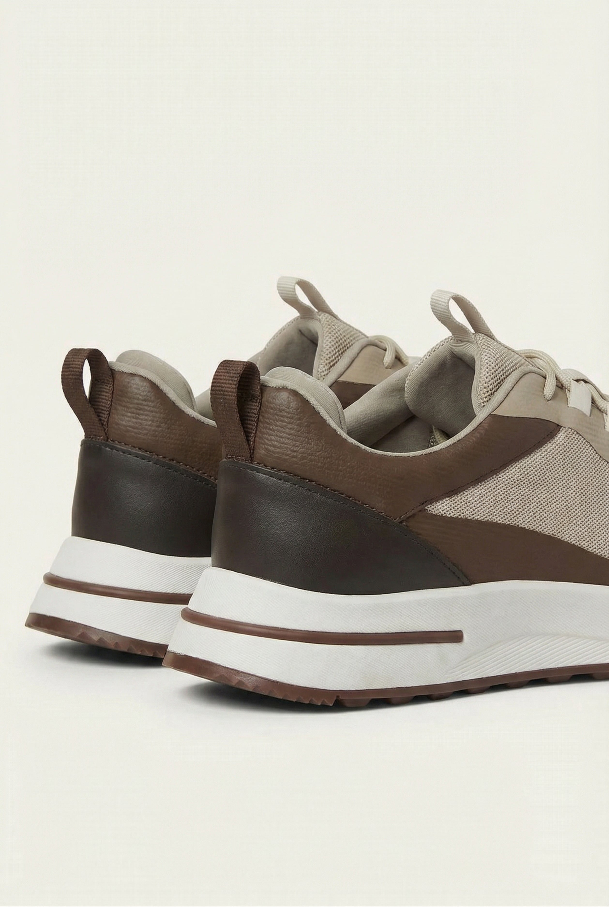 Timassi Portofino Sneaker - Taupe Kahverengi - üst detay