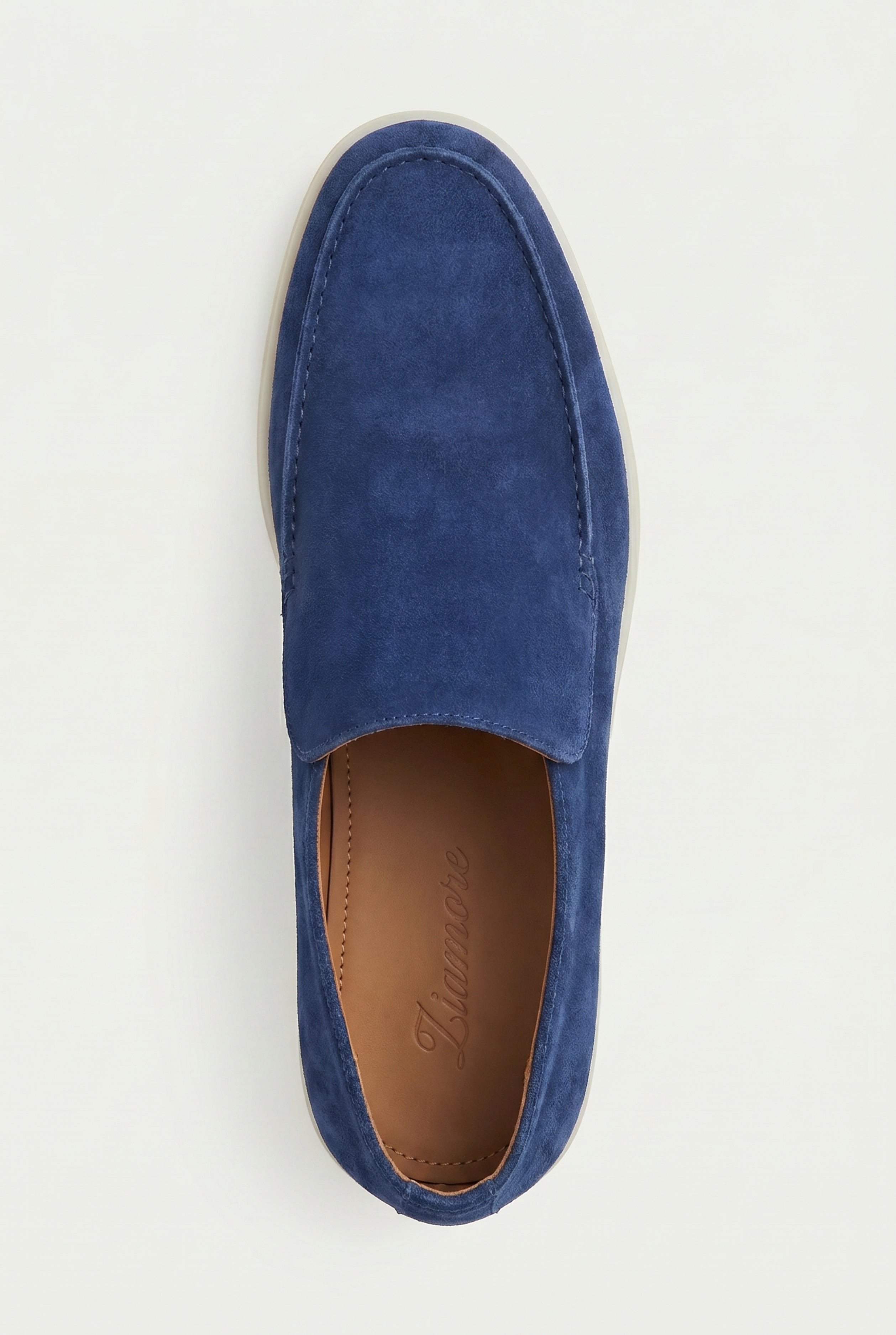 Timassi Amalfi Süet Loafer - Royal Mavi yakın çekim