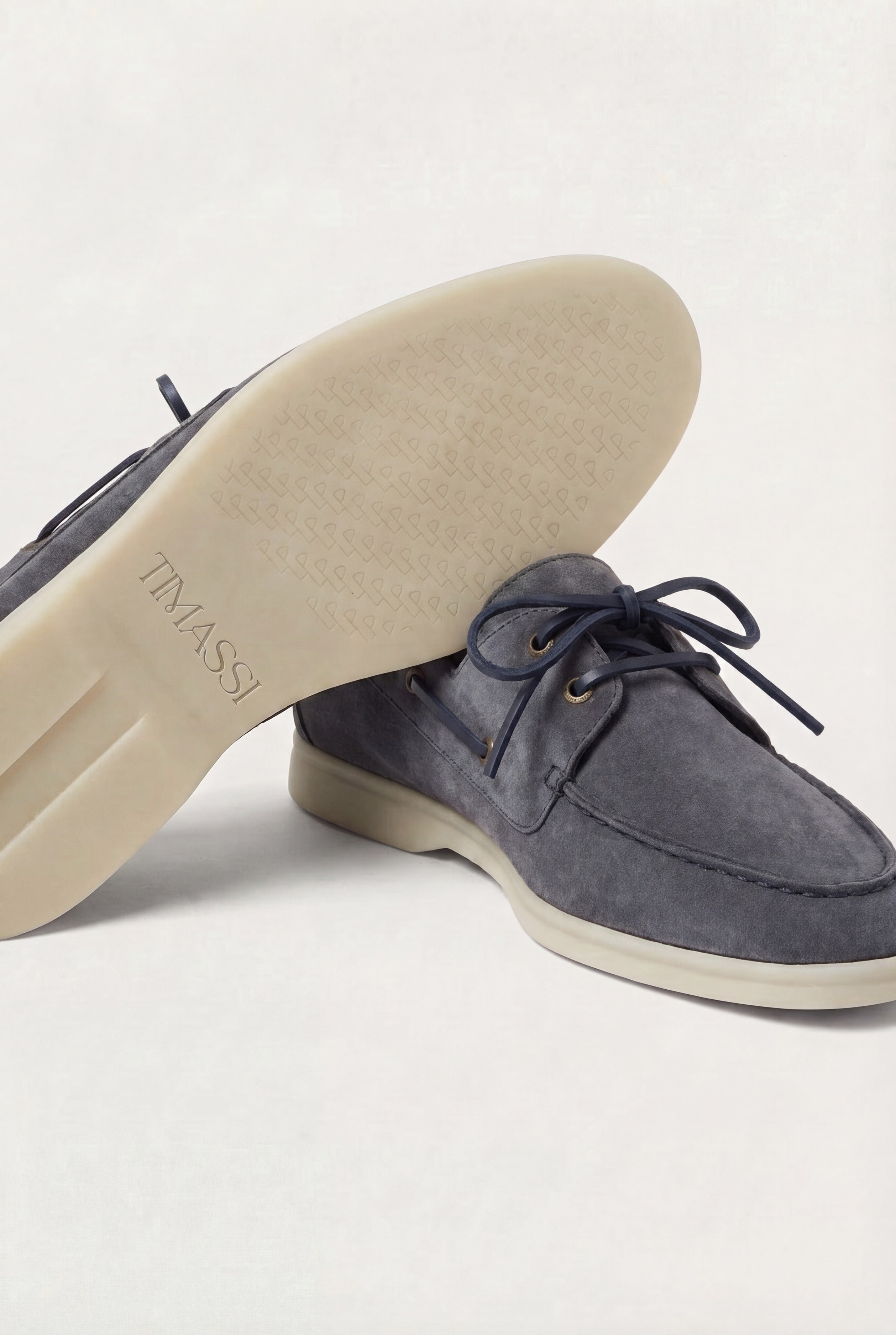 Timassi Amalfi Süet Loafer - Mavi - üst detay