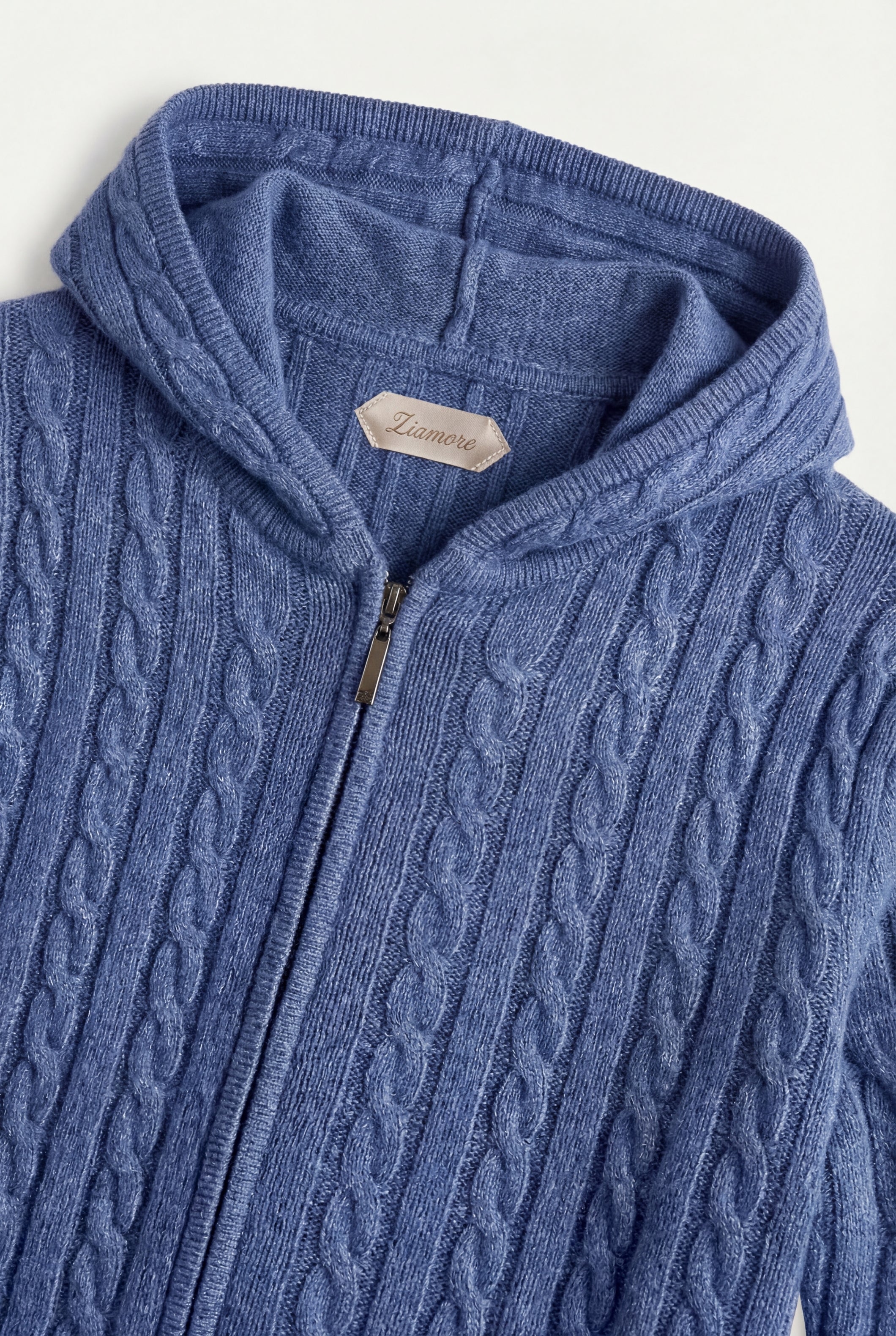 Timassi Como Kaşmir Kapüşonlu Sweatshirt - kumaş dokusu