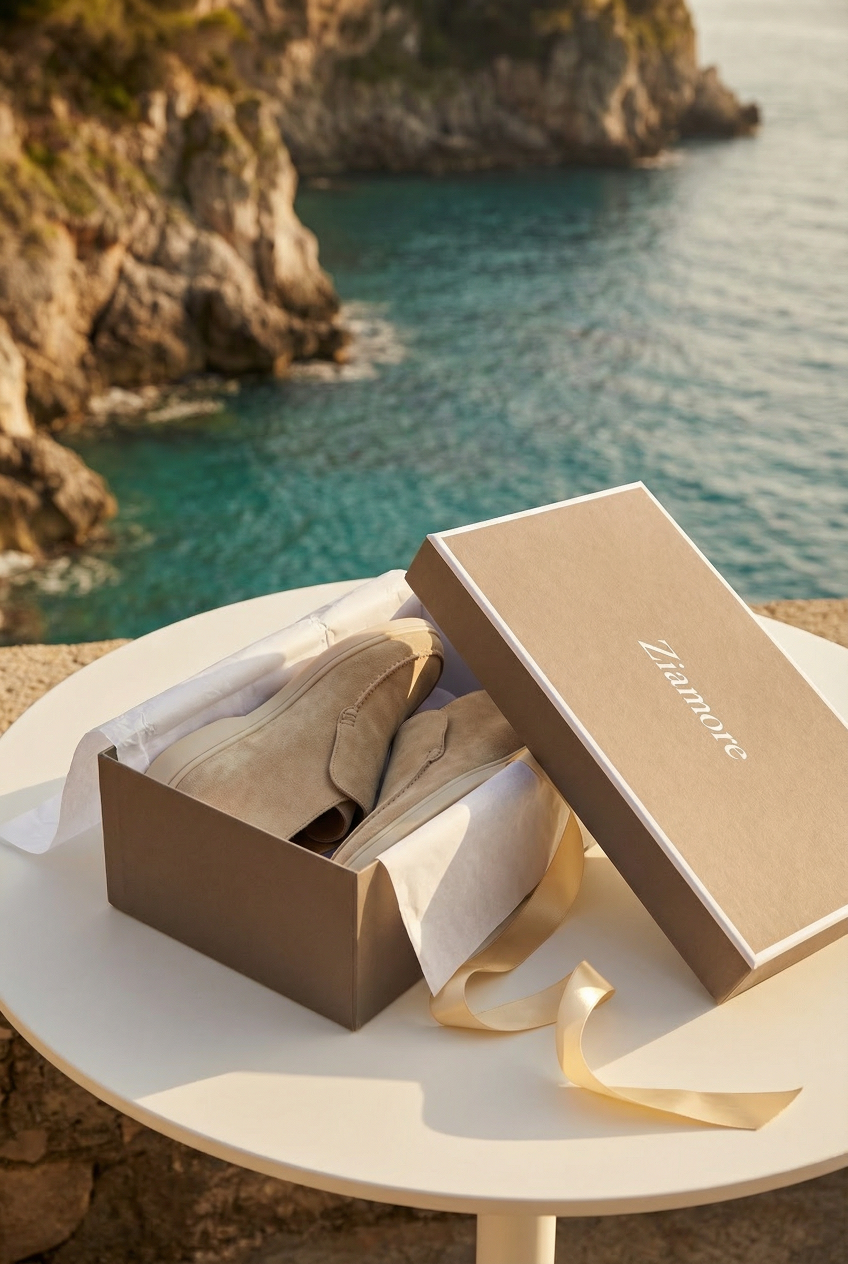 Timassi Amalfi süet loafer - açık bej stil görseli