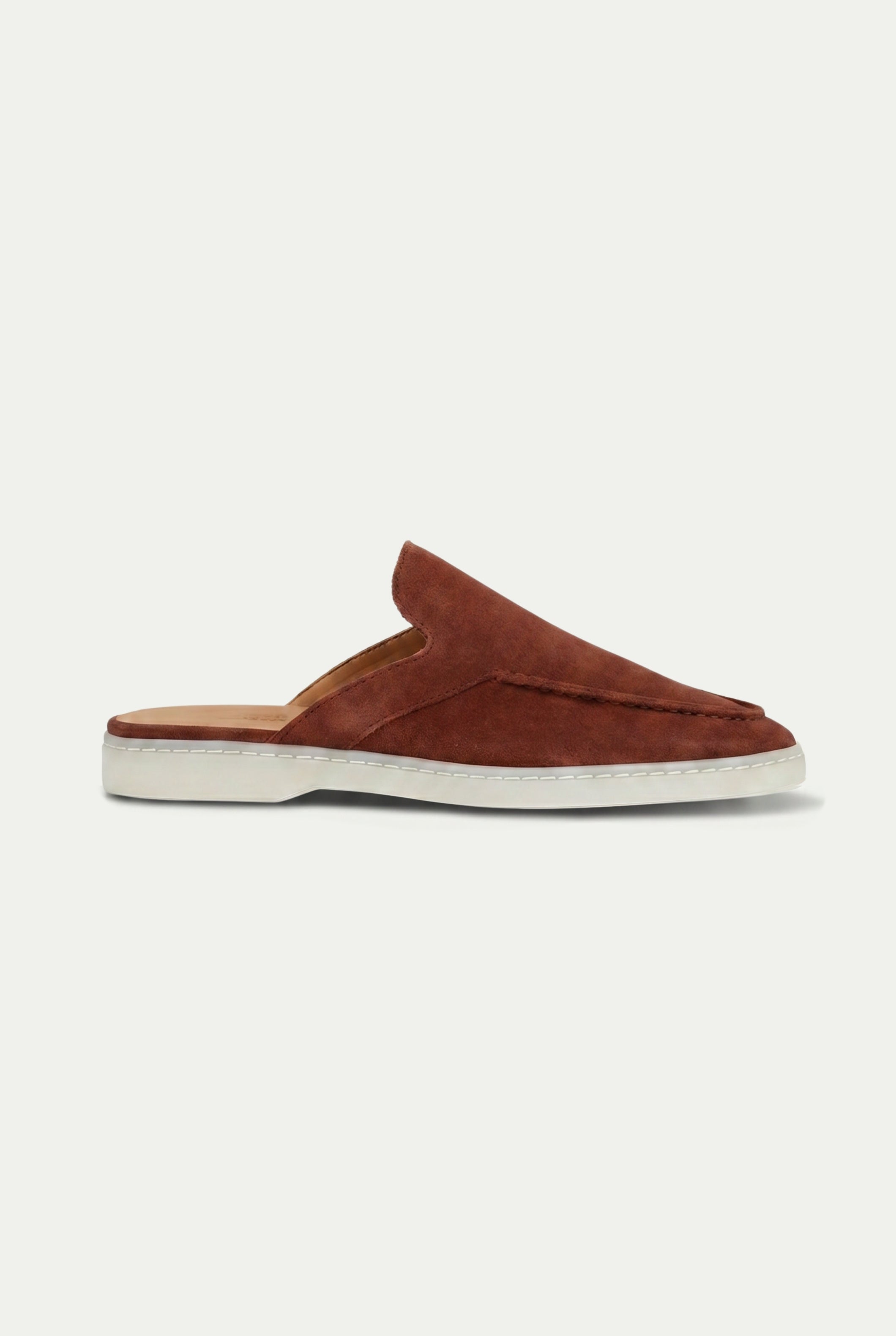 Timassi Yacht Süet Mule - kiremit