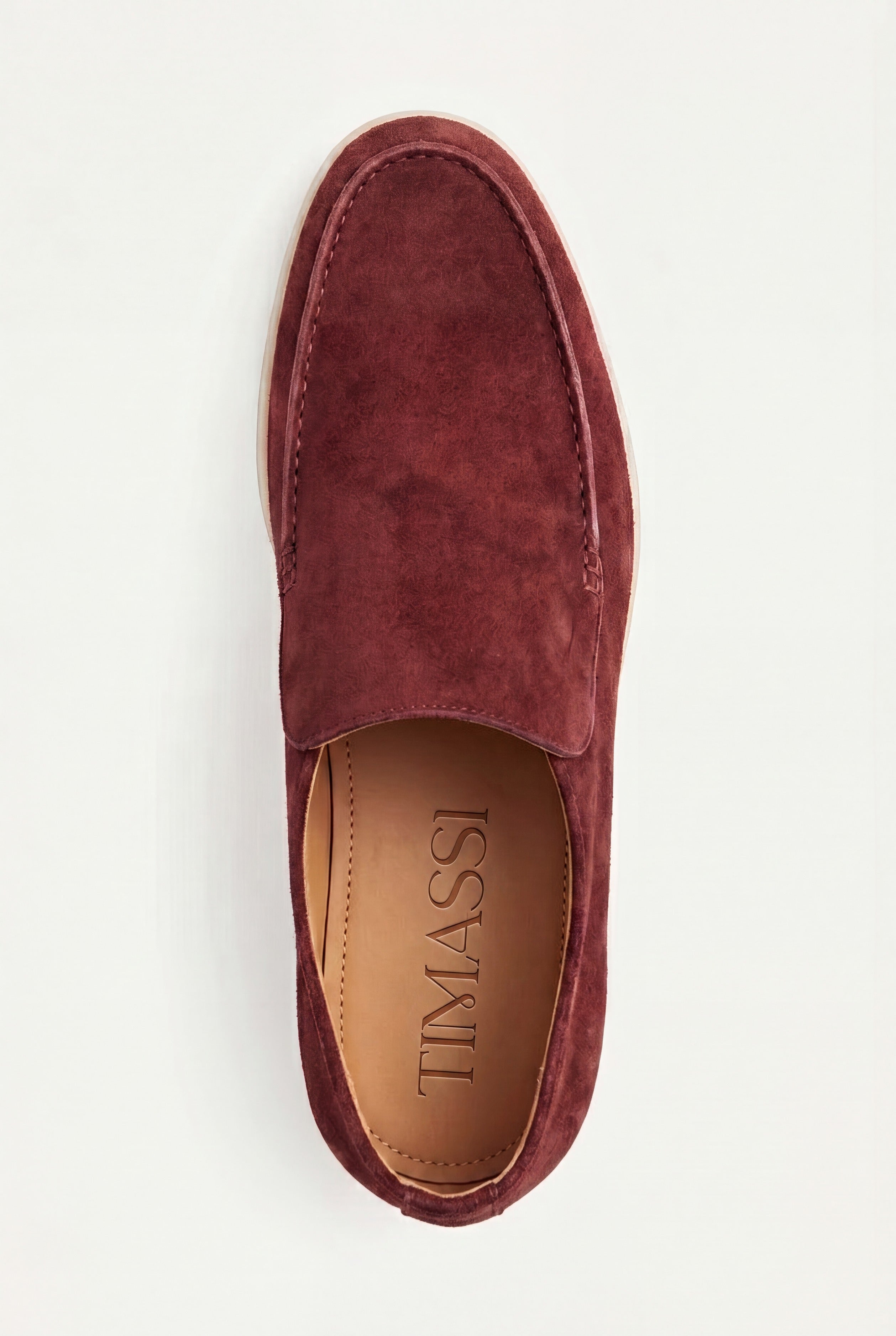 Amalfi Klasik Süet Loafer - Bordo