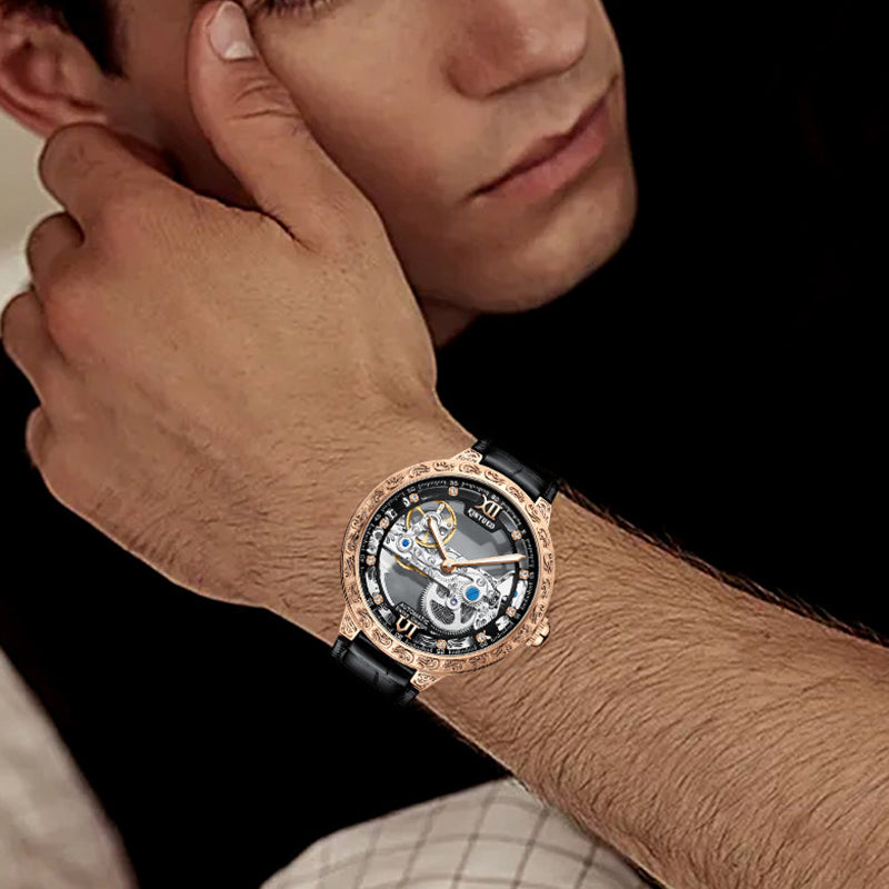 Mekanik Skeleton Tourbillon Saat