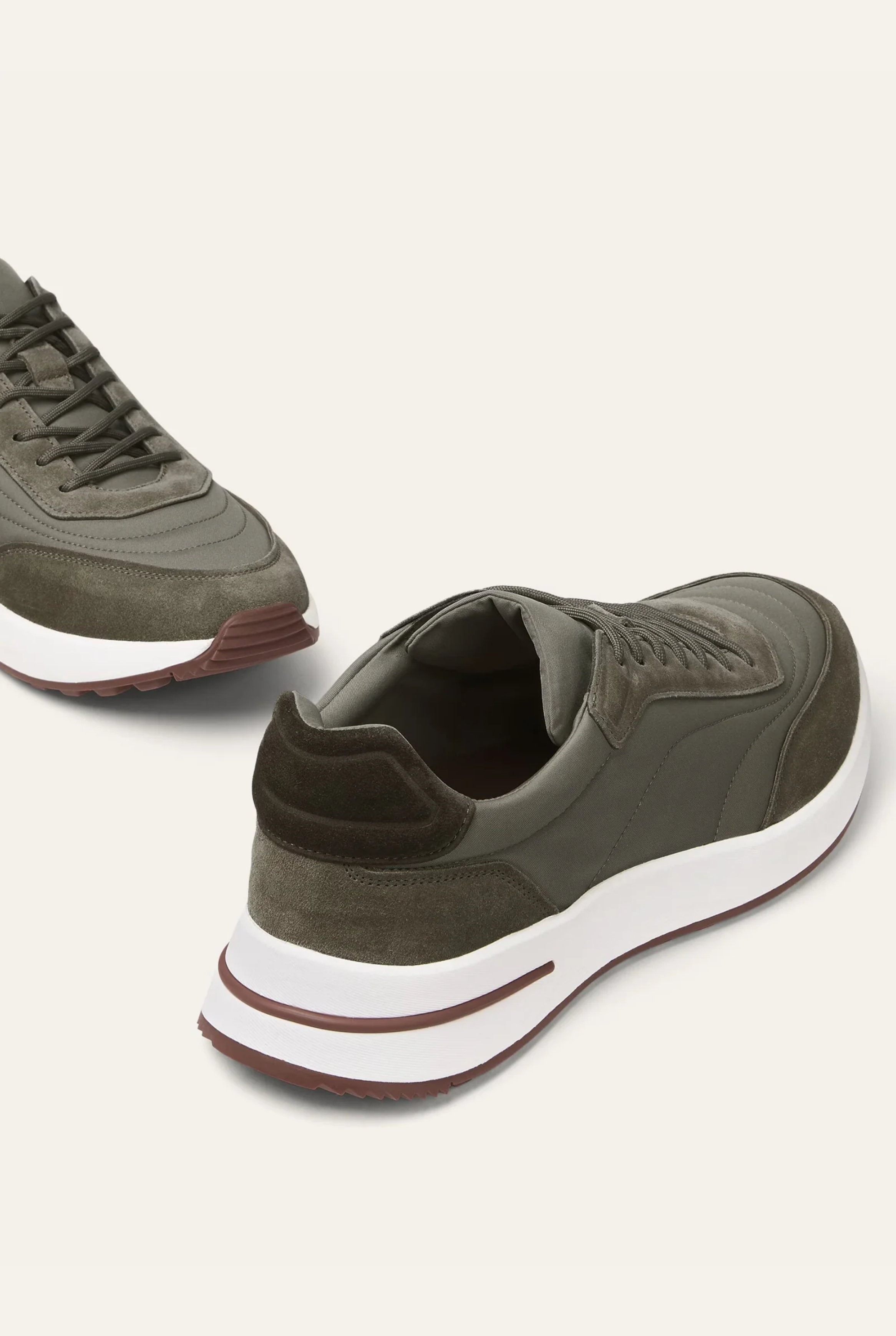 Portofino Süet Sneaker - Zeytin Yeşili