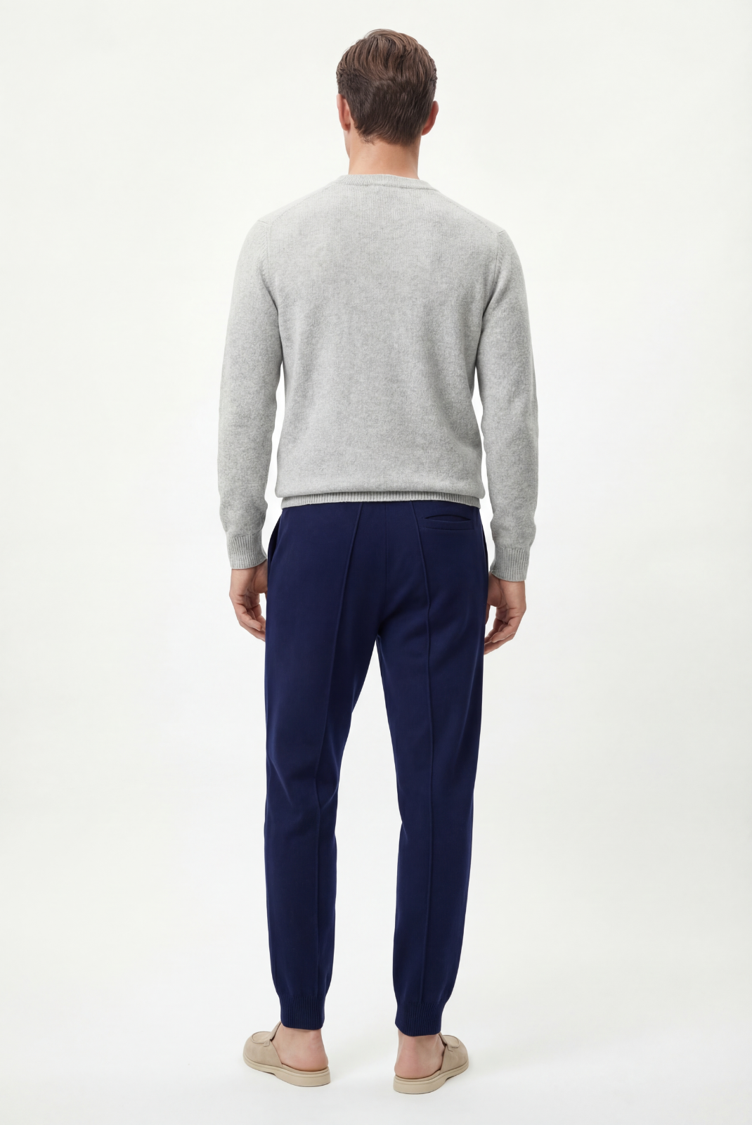 Lacivert Merino Yün Jogger