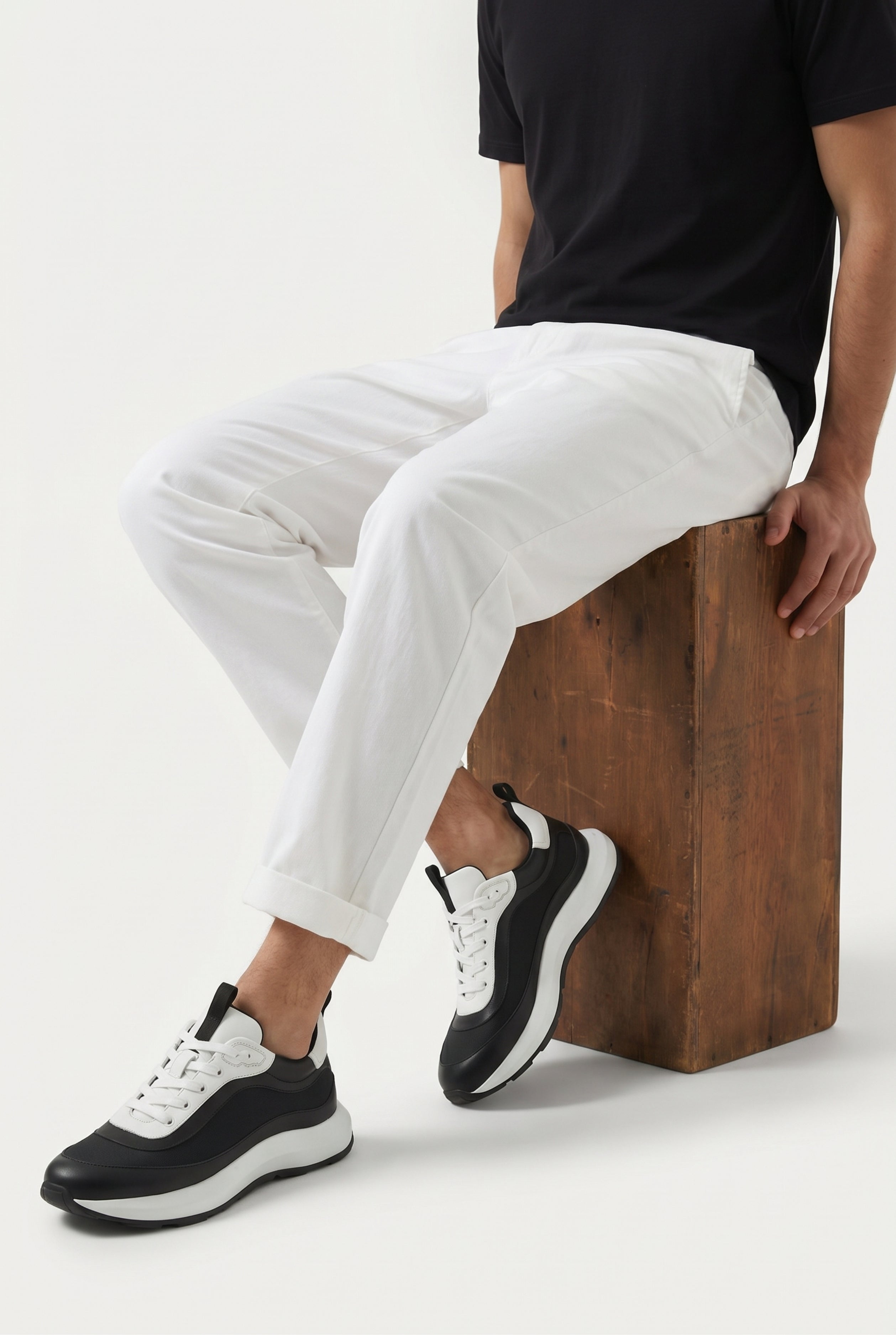 Timassi Rodore sneaker - Siyah/Beyaz detay