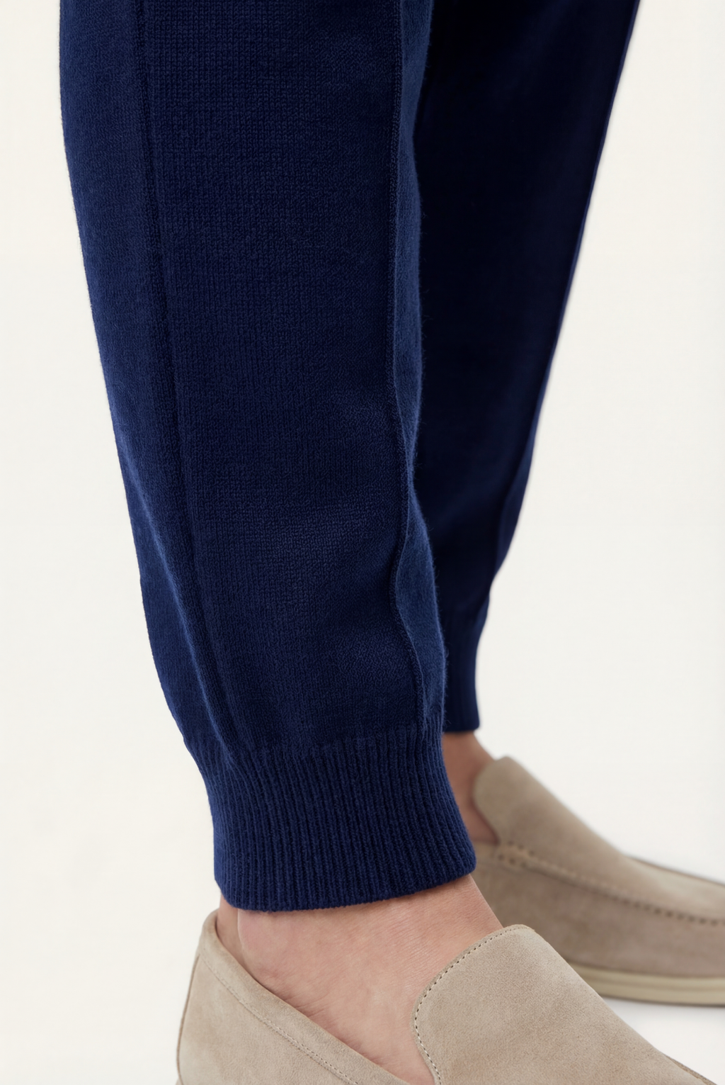 Lacivert Merino Yün Jogger