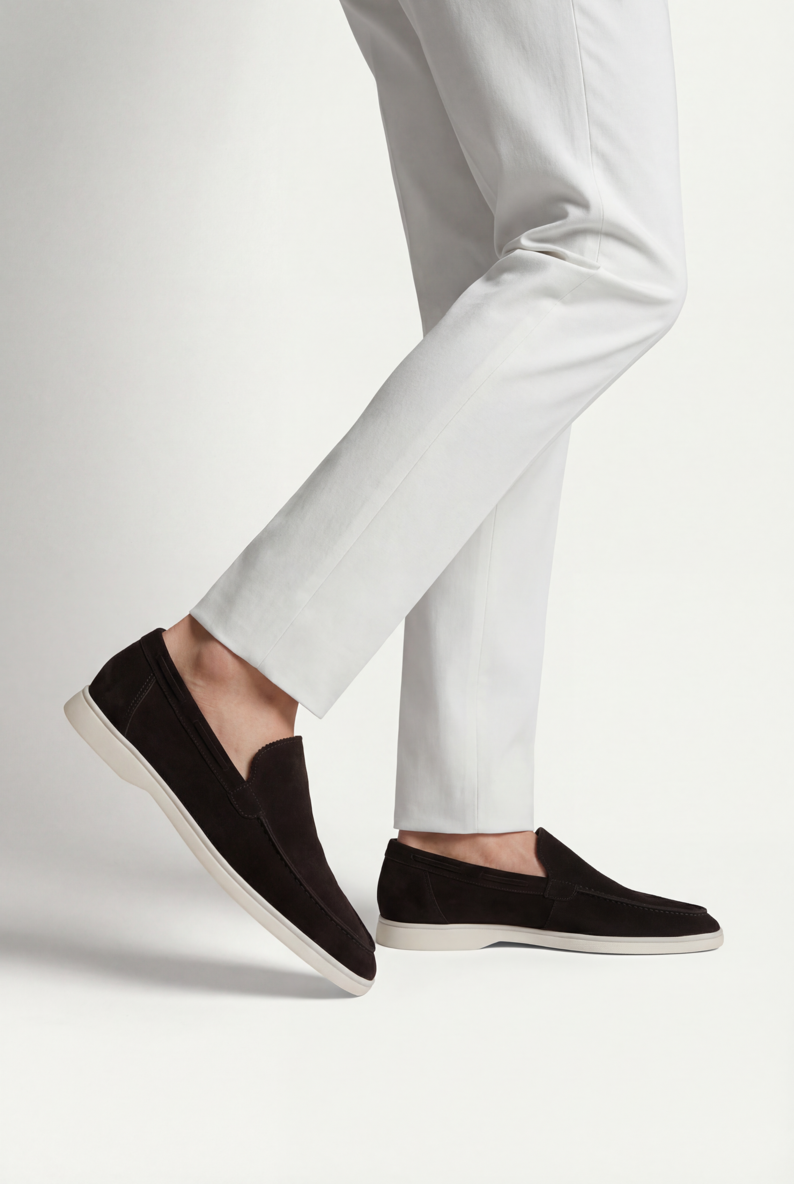 Amalfi Klasik Süet Loafer - Siyah