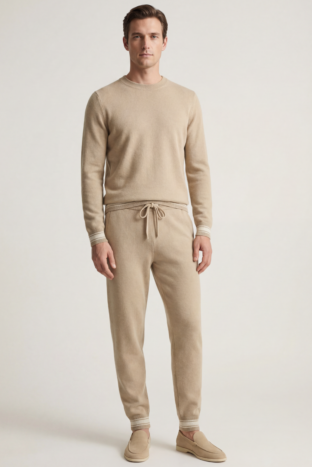 Saf Kaşmir Deve Tüyü Set