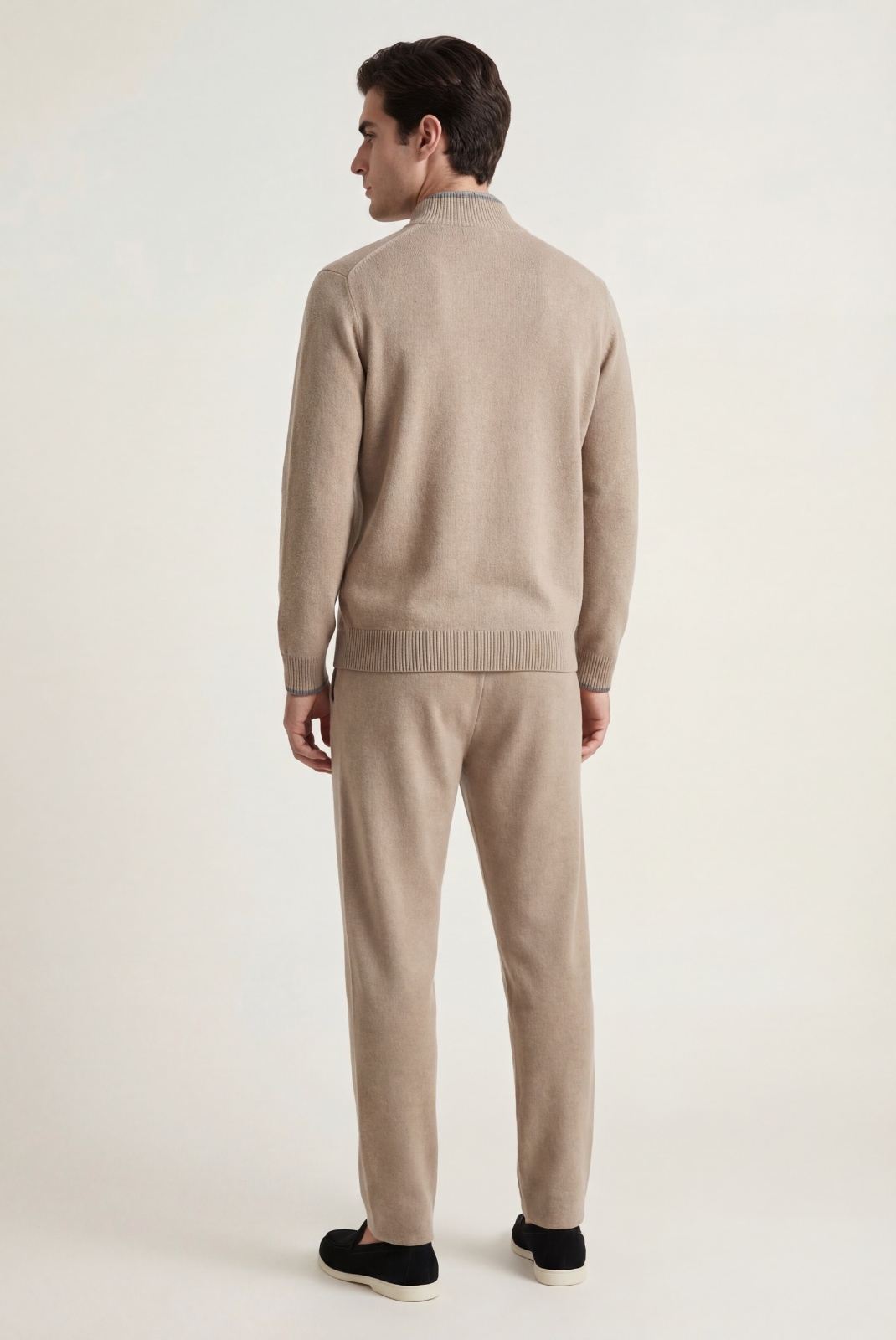 Merino Yünü Bej Takım
