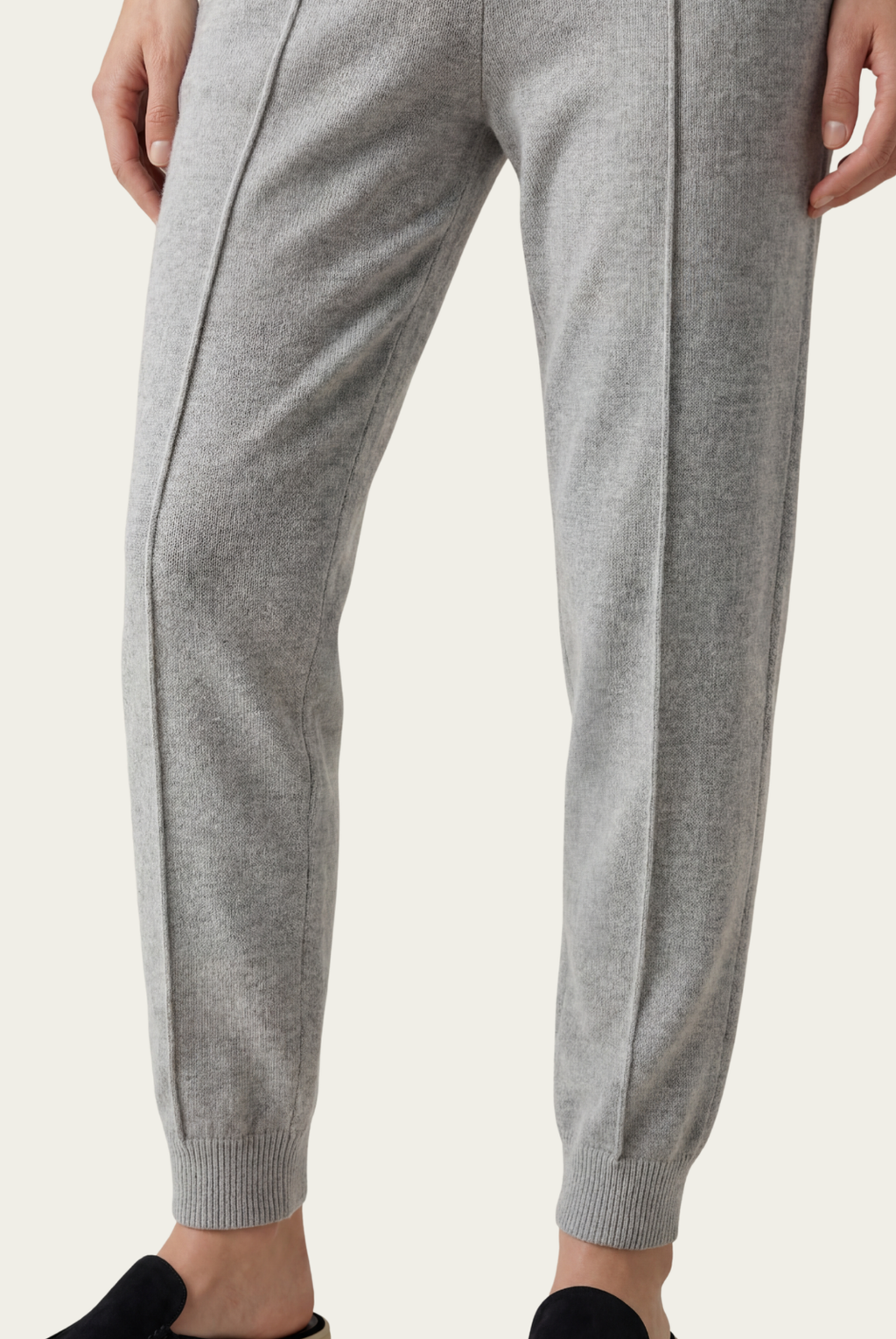 Açık Gri Merino Yün Jogger