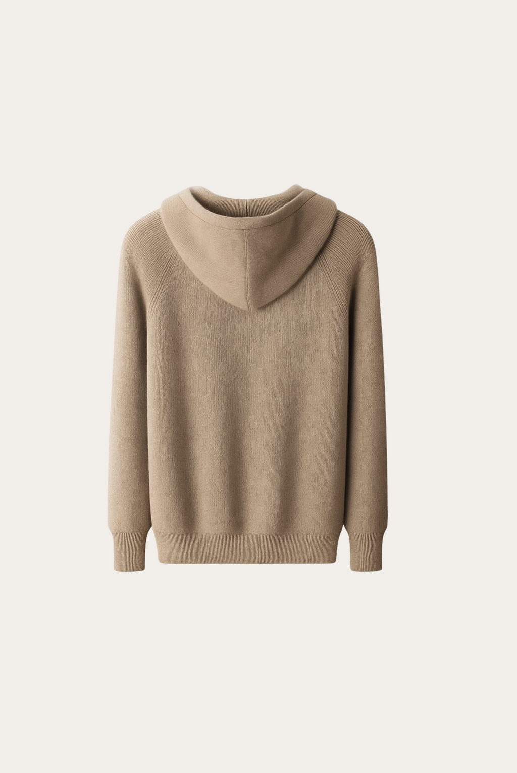 Dev Tüyü Yün Fermuarlı Ceket