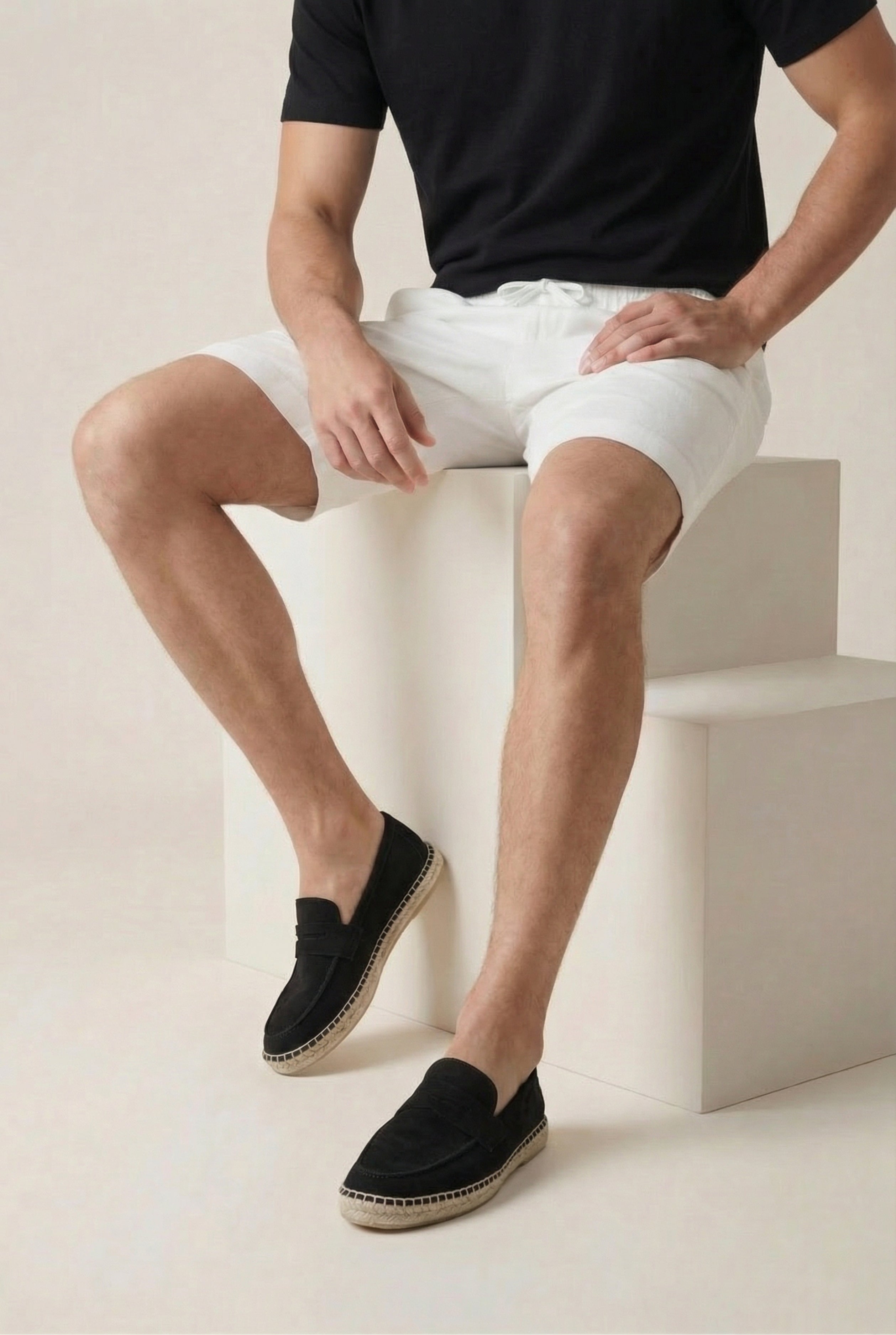 Timassi Capri Süet Loafer - Siyah - yandan görünüm