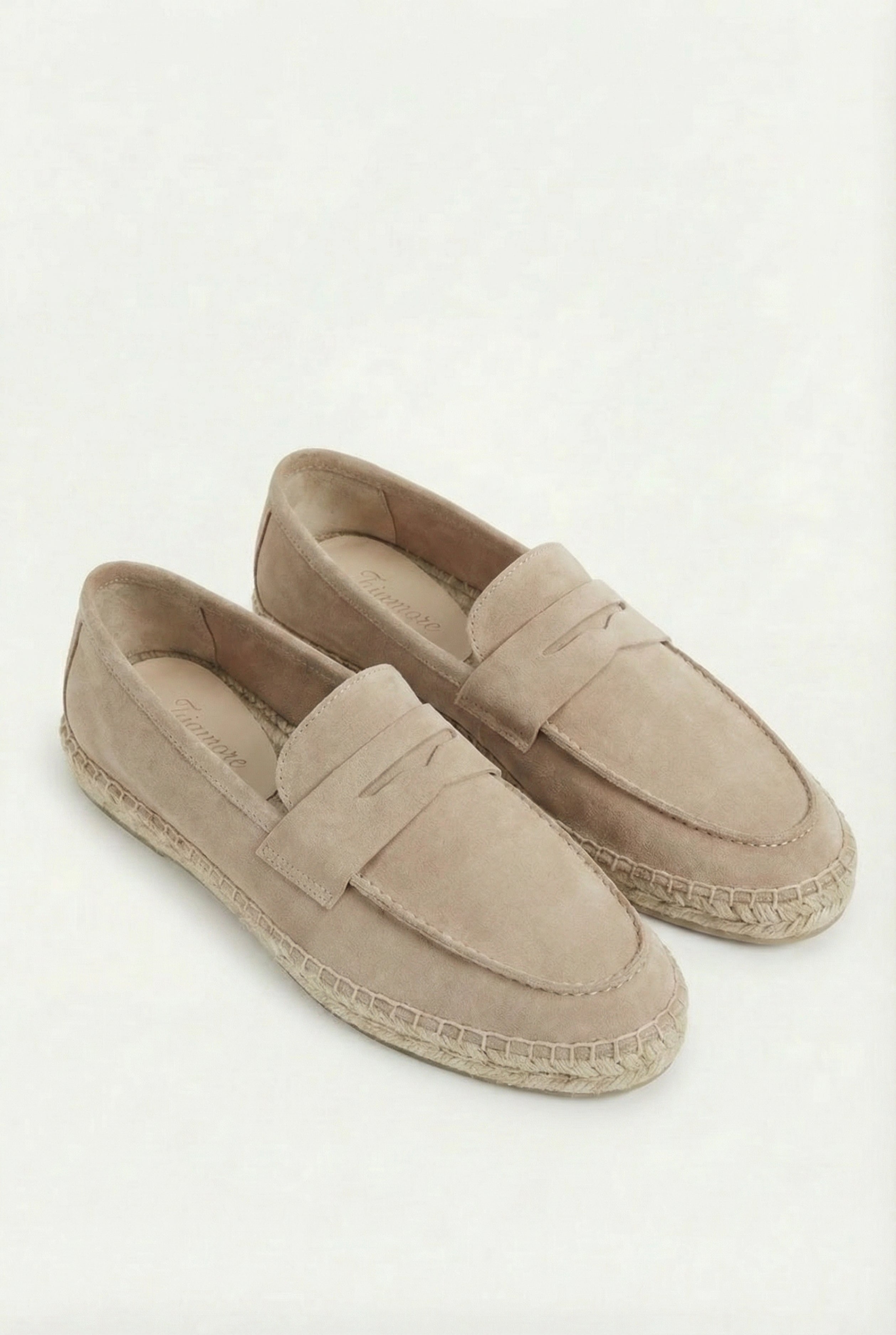 Timassi Capri Süet Loafer - Bej - ayak üzerinde
