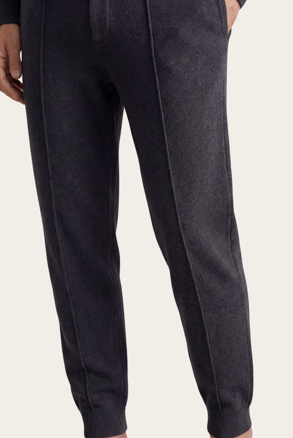 Merino Yünü Koyu Gri Lounge Eşofman