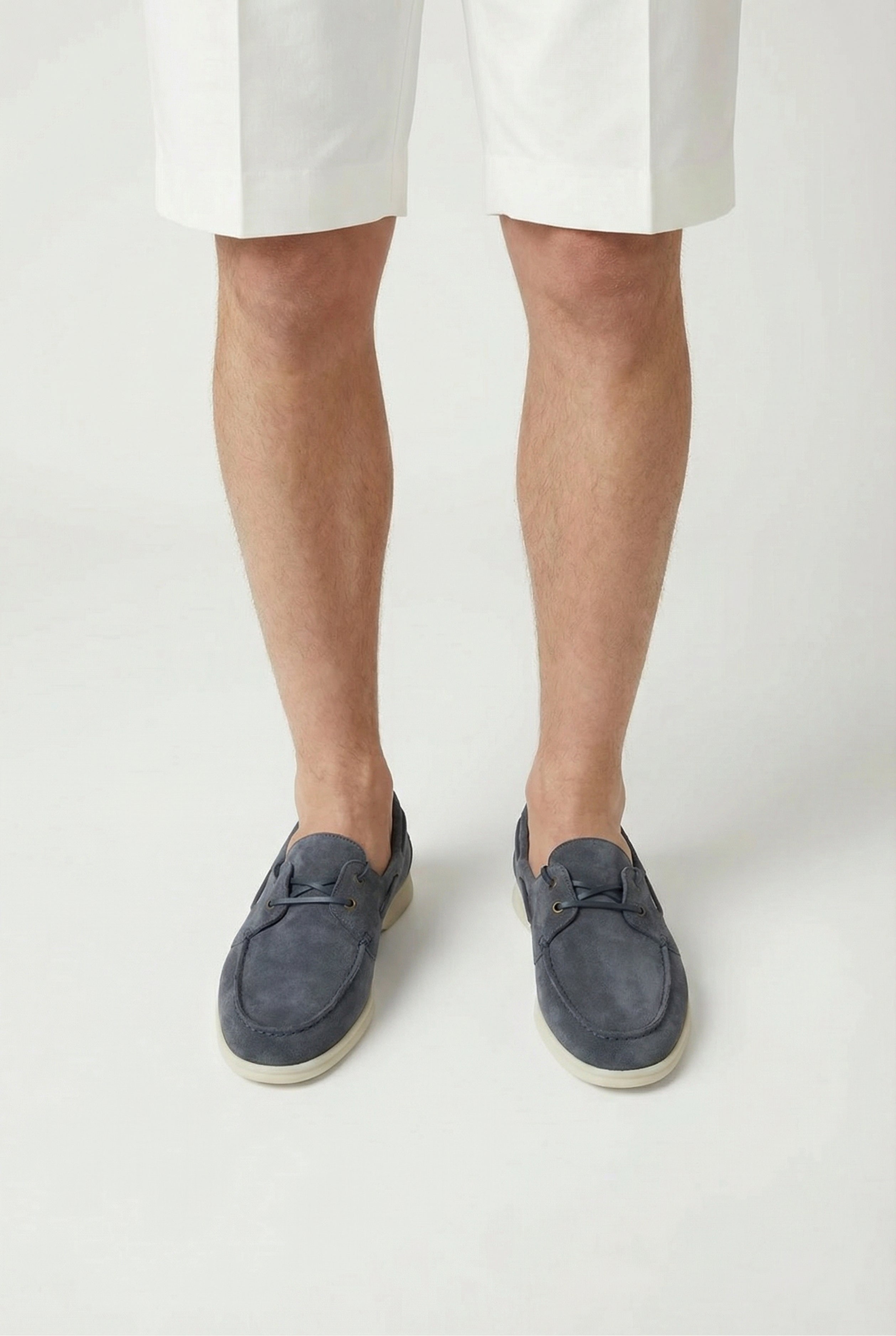 Timassi Amalfi Süet Loafer - Mavi - arka görünüm