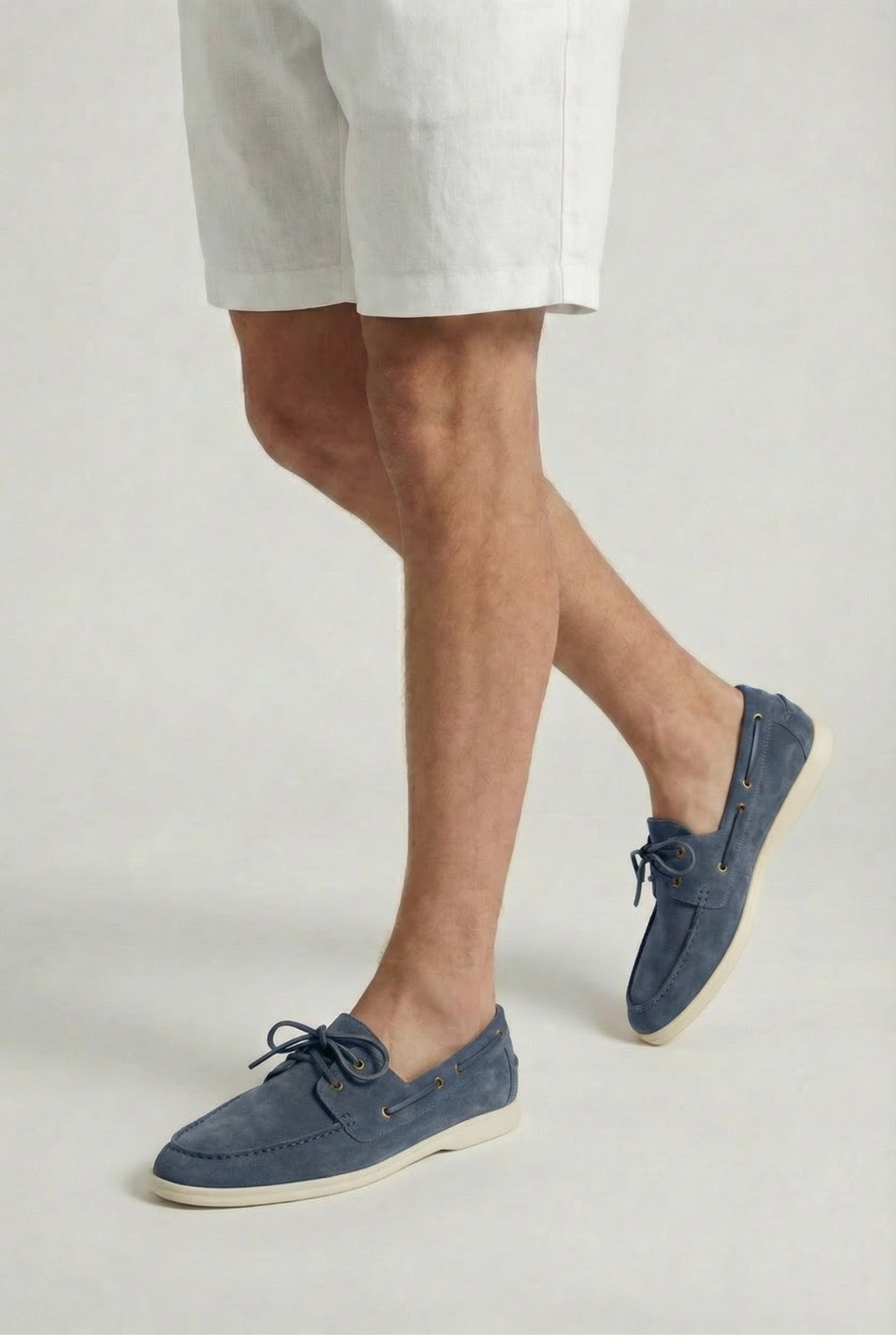 Timassi Amalfi Süet Loafer - Mavi - yandan görünüm