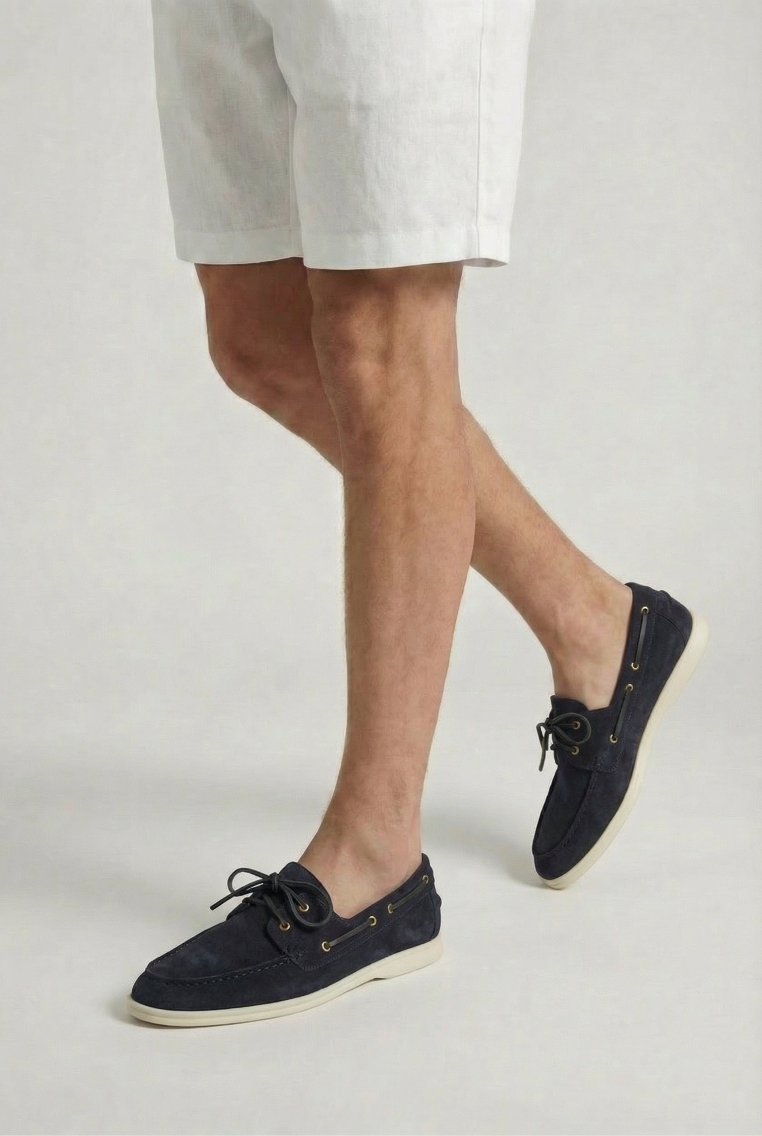 Timassi Amalfi Süet Loafer - Lacivert - arka görünüm