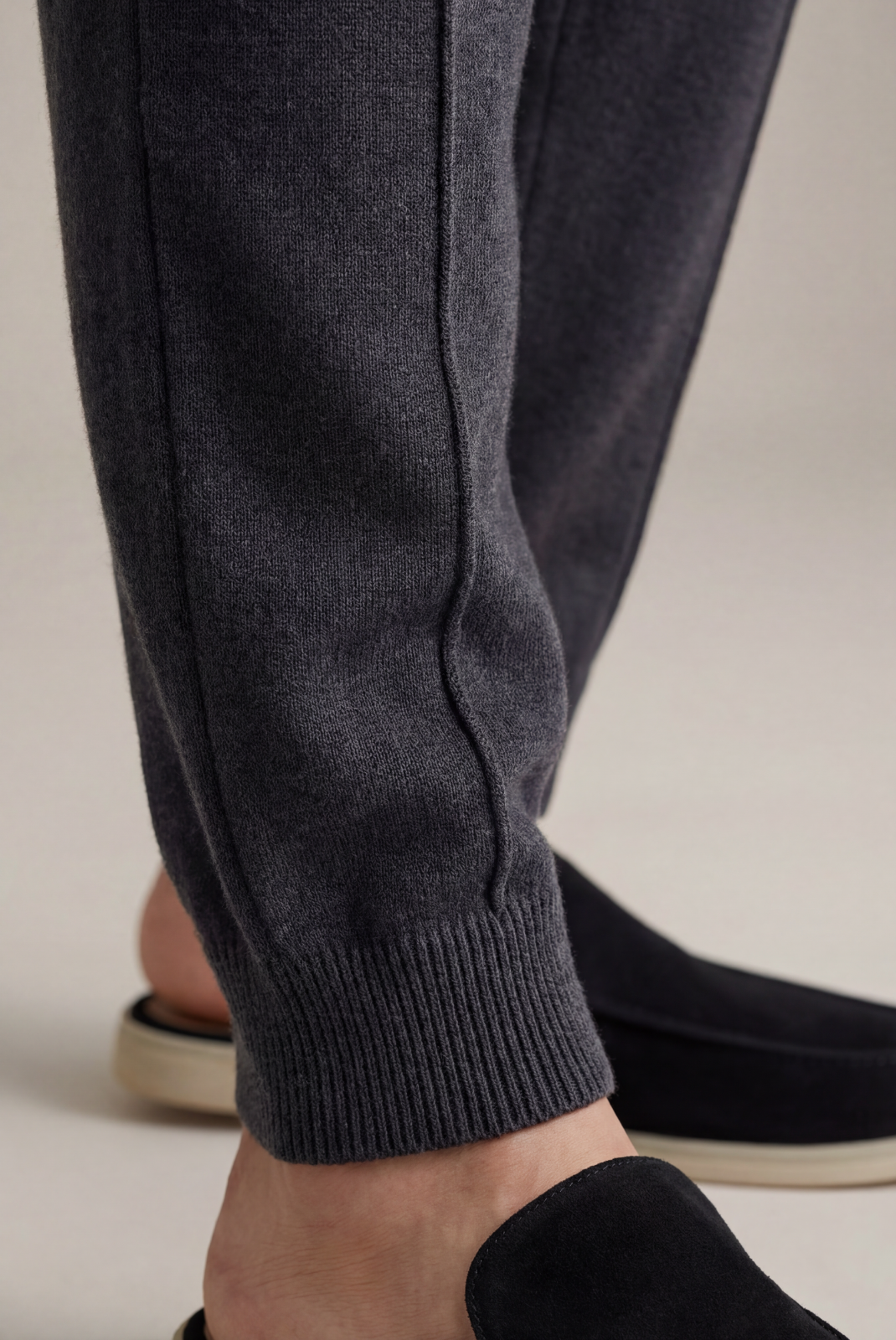 Merino Yünü Koyu Gri Lounge Eşofman