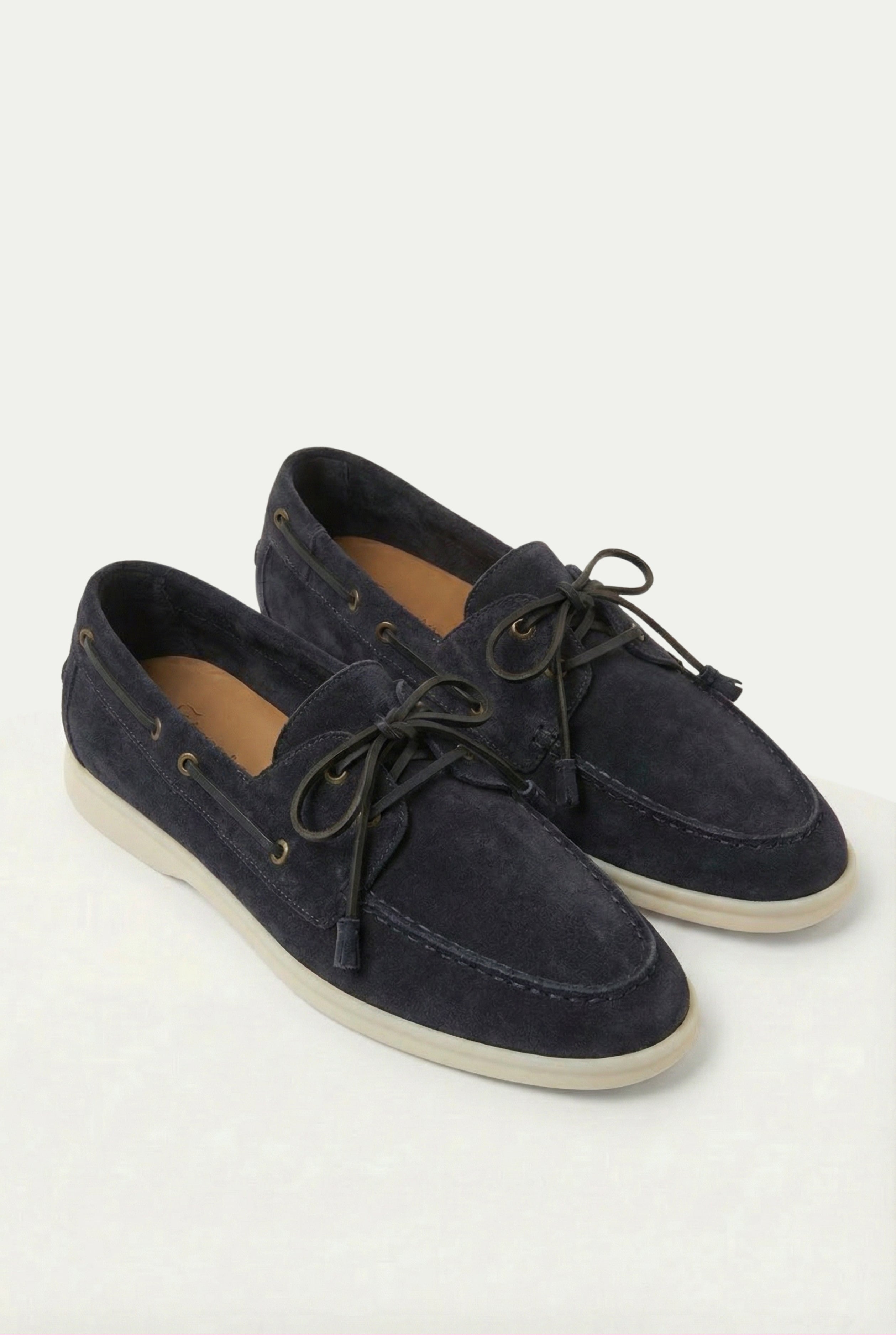 Timassi Amalfi Süet Loafer - Lacivert - ayak üzerinde