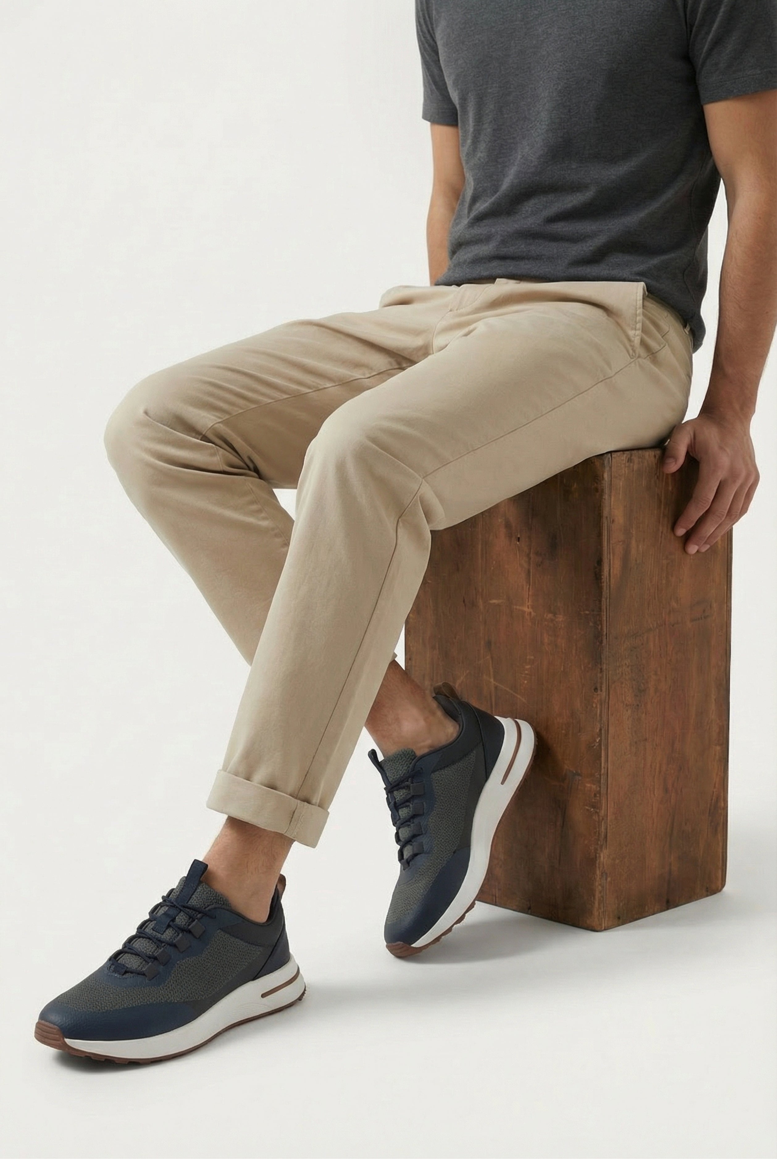 Timassi Portofino Sneaker - Lacivert Gri - arka görünüm