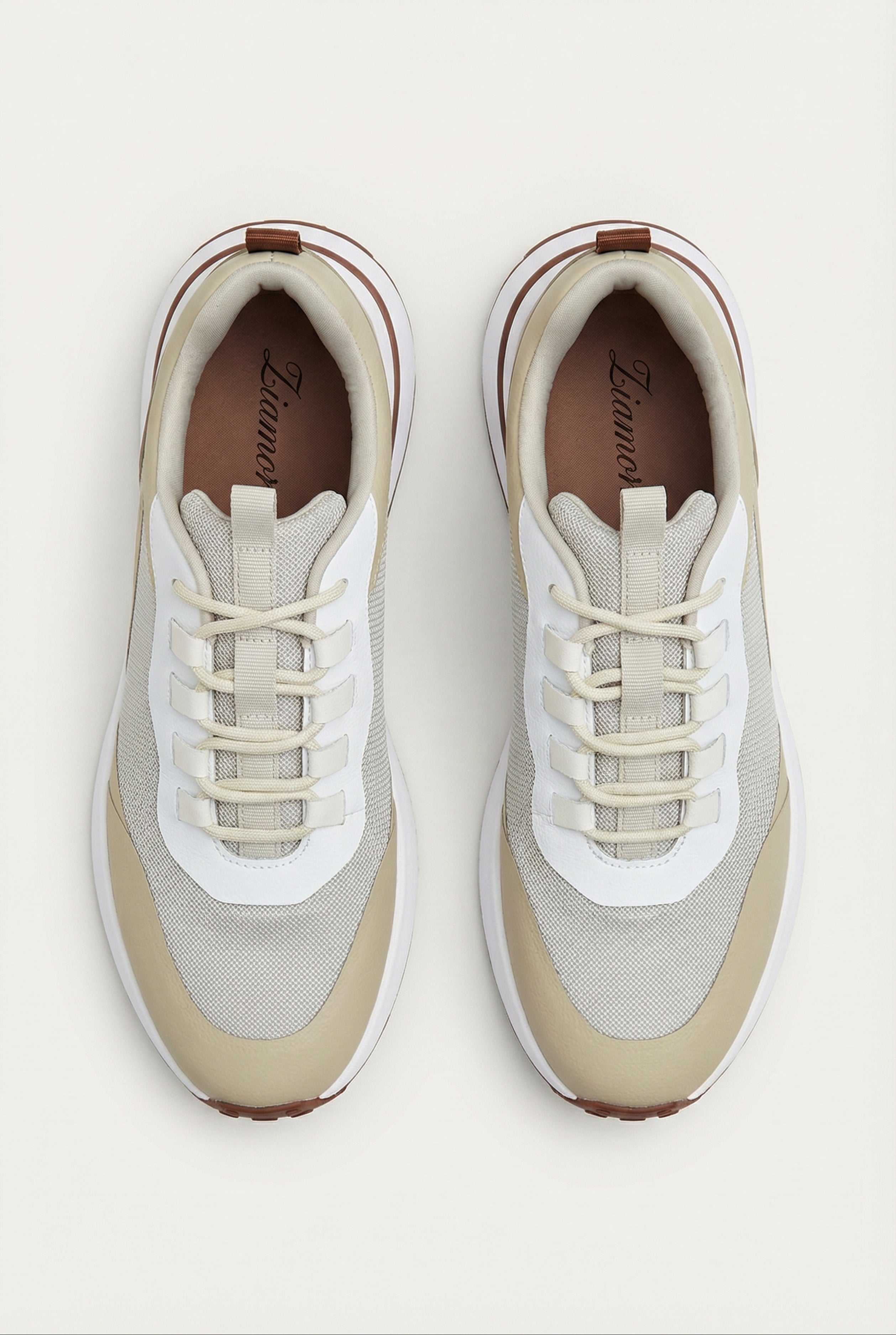 Timassi Portofino Sneaker - Beyaz Bej - yakın çekim