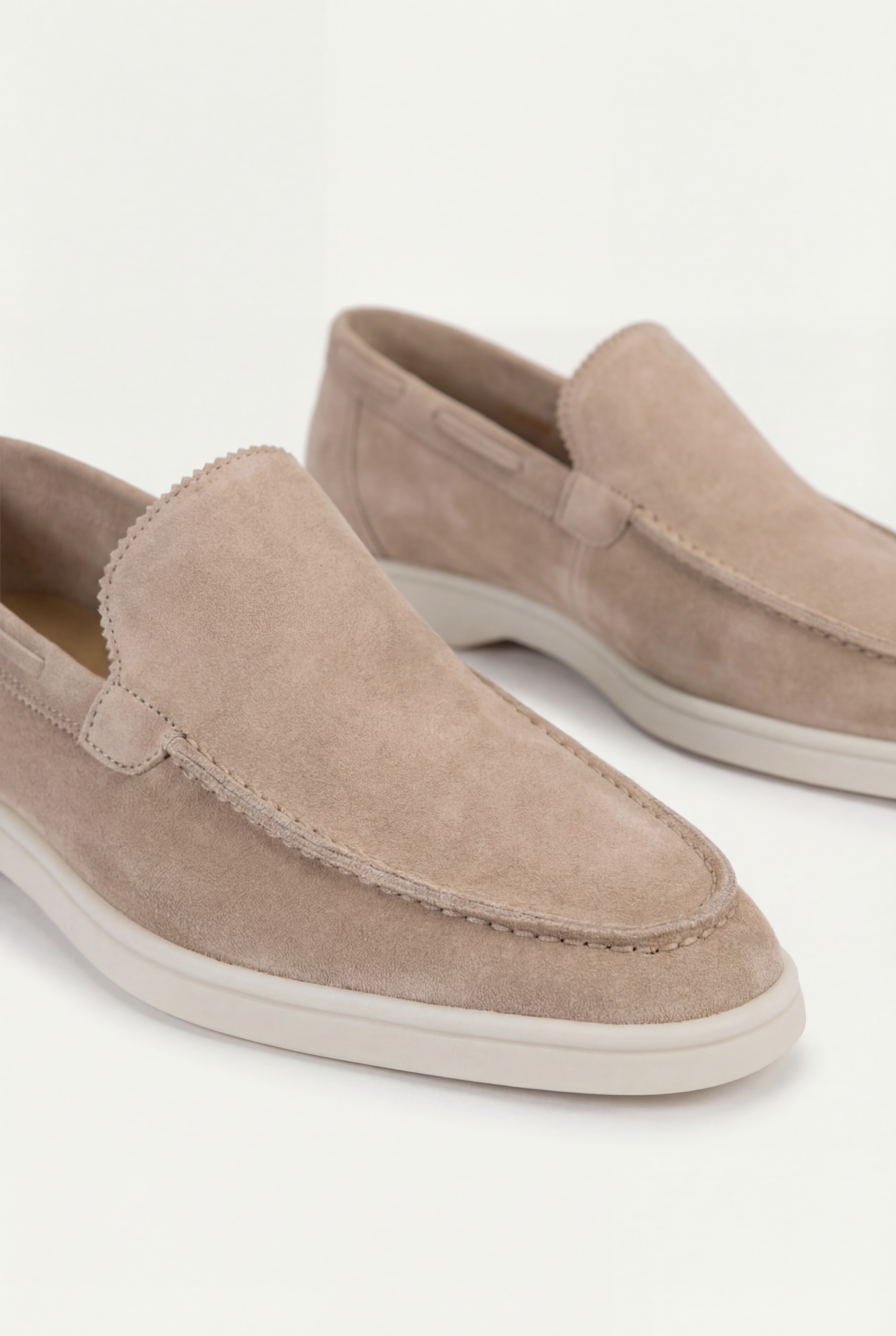 Amalfi Klasik Süet Loafer - Bej
