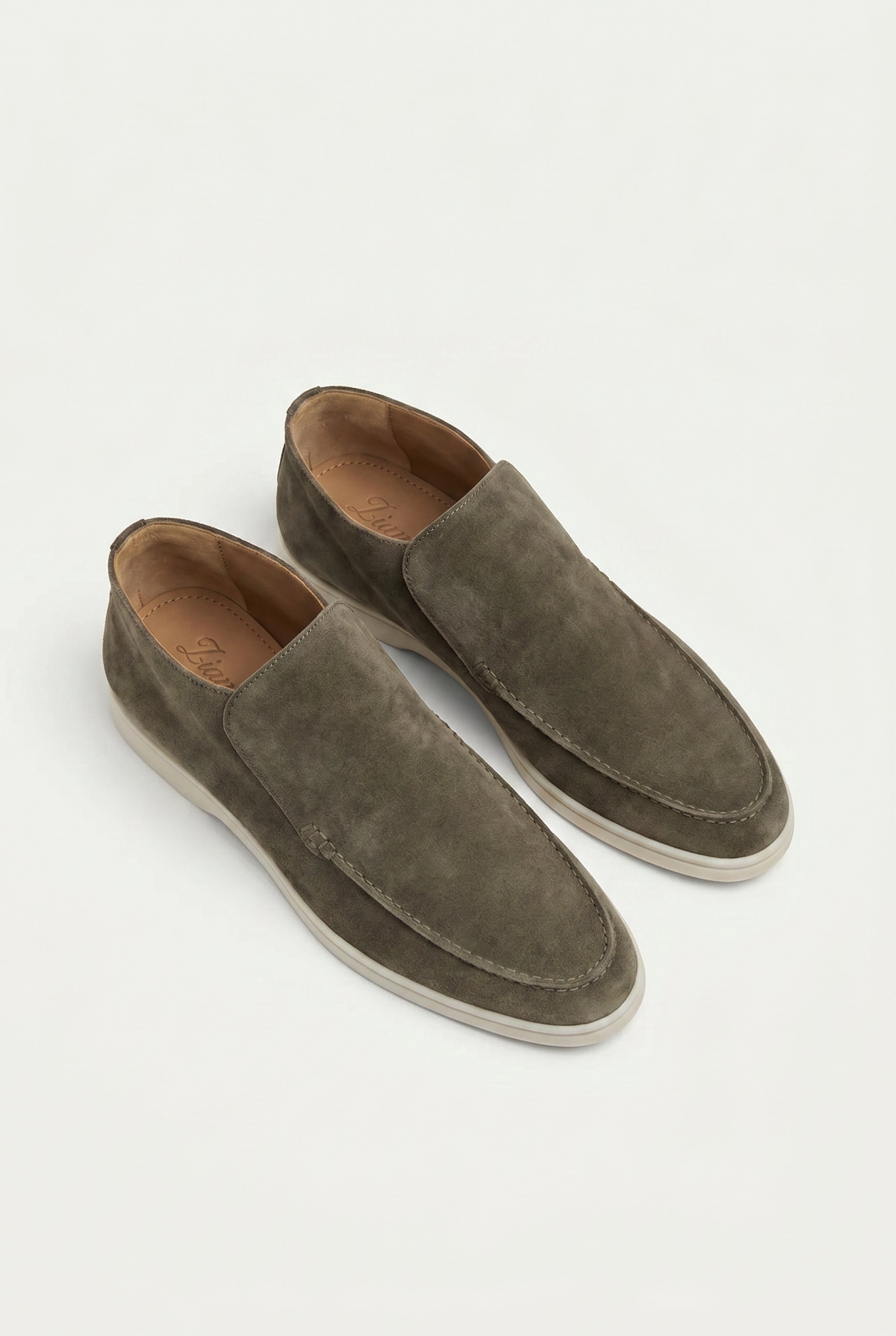 Timassi Amalfi Süet Loafer - Koyu Taba üstten görünüm