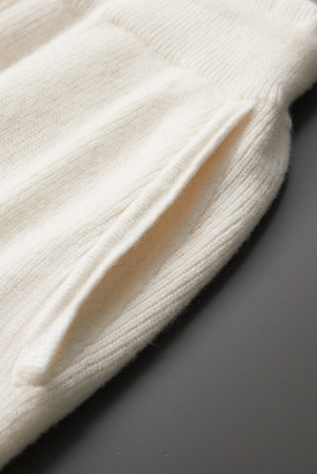 Merino Yünü Beyaz Çizgili Takım