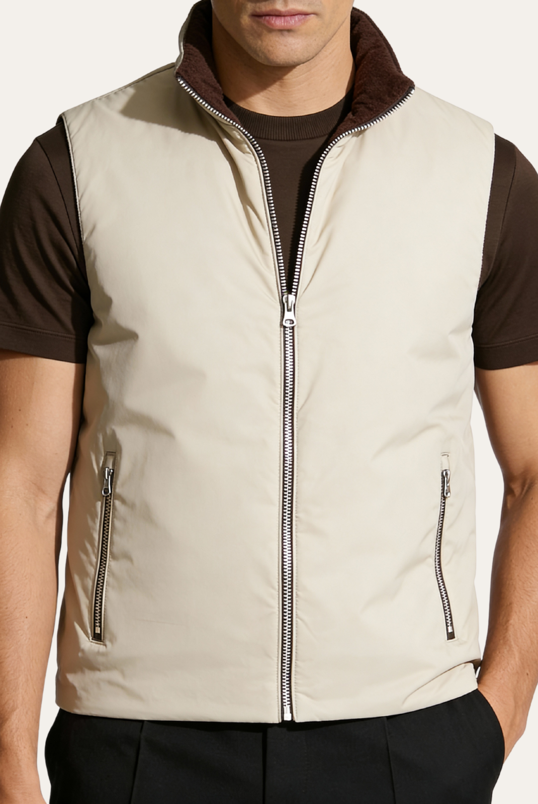 Kahverengi Roma Yelek