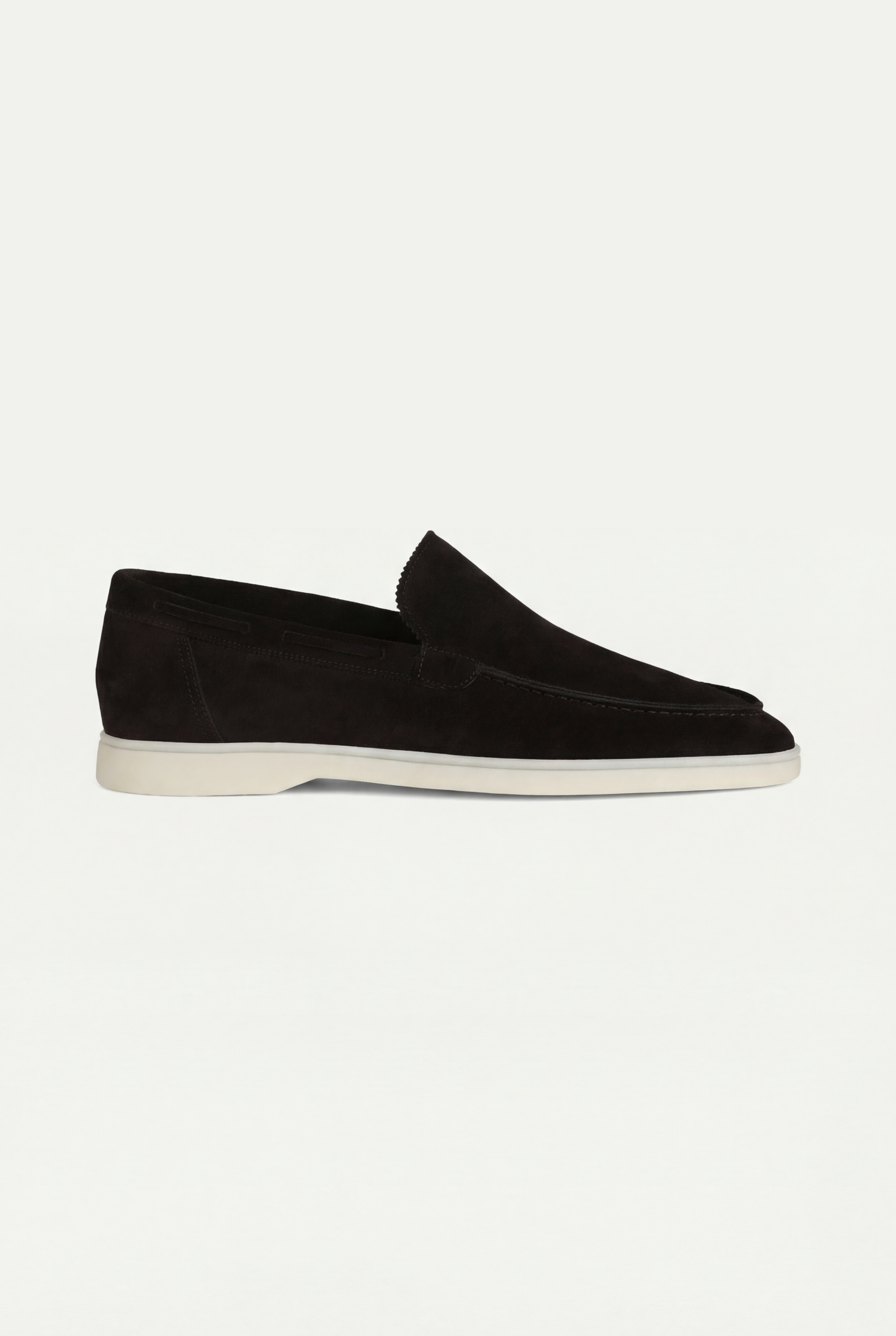 Amalfi Klasik Süet Loafer - Siyah