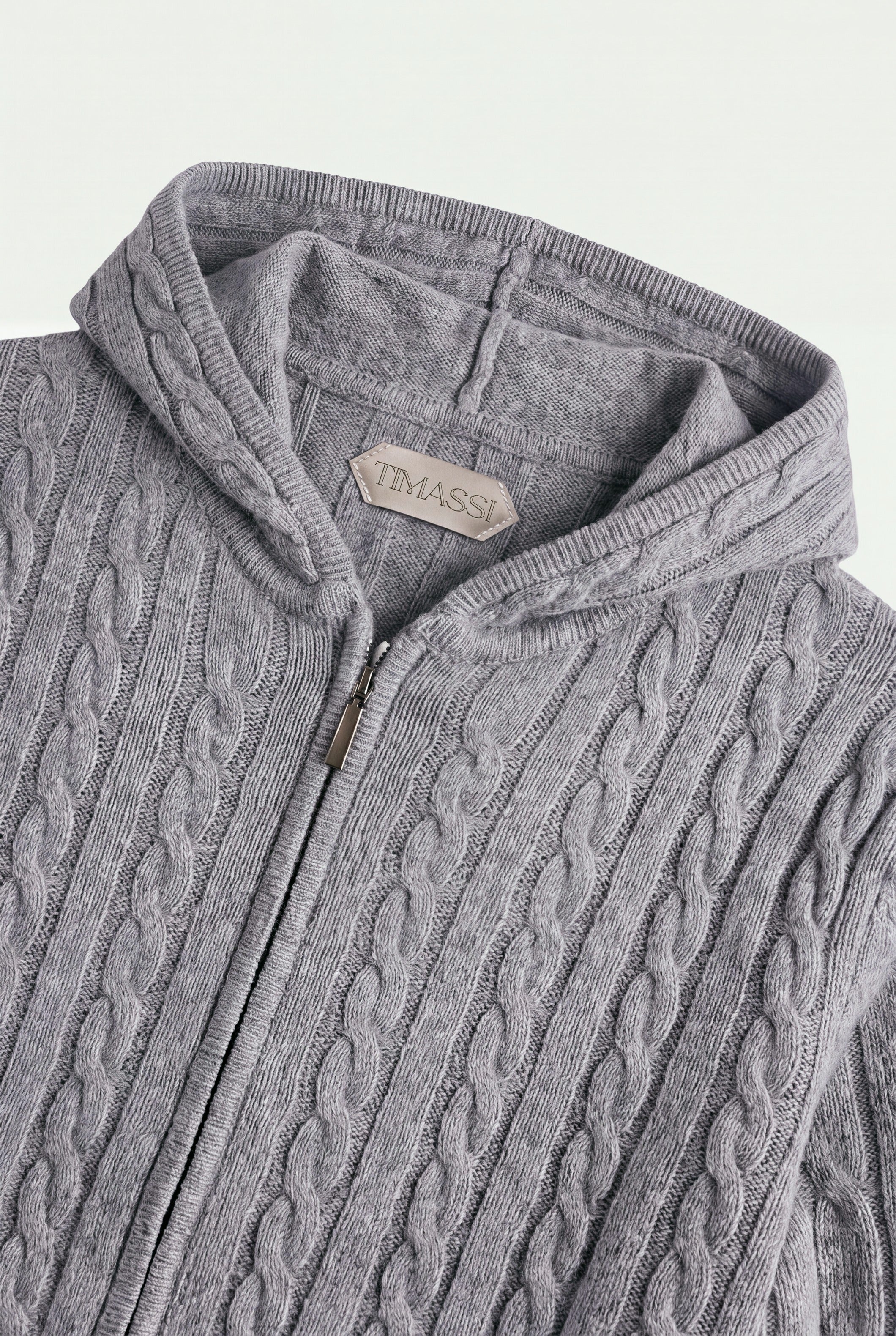 Como Kaşmir Kapüşonlu Sweatshirt - Gri