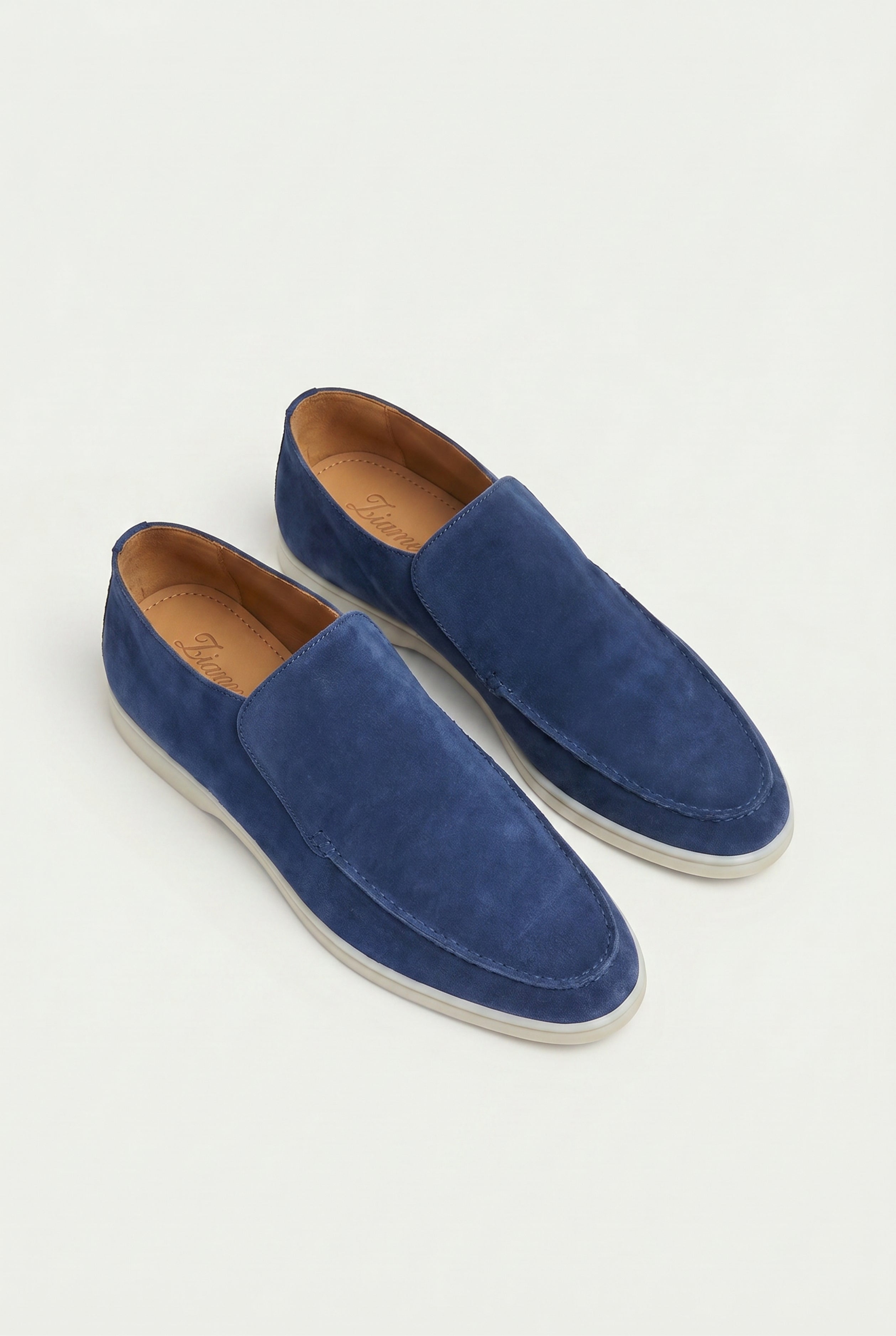 Timassi Amalfi Süet Loafer - Royal Mavi üstten görünüm