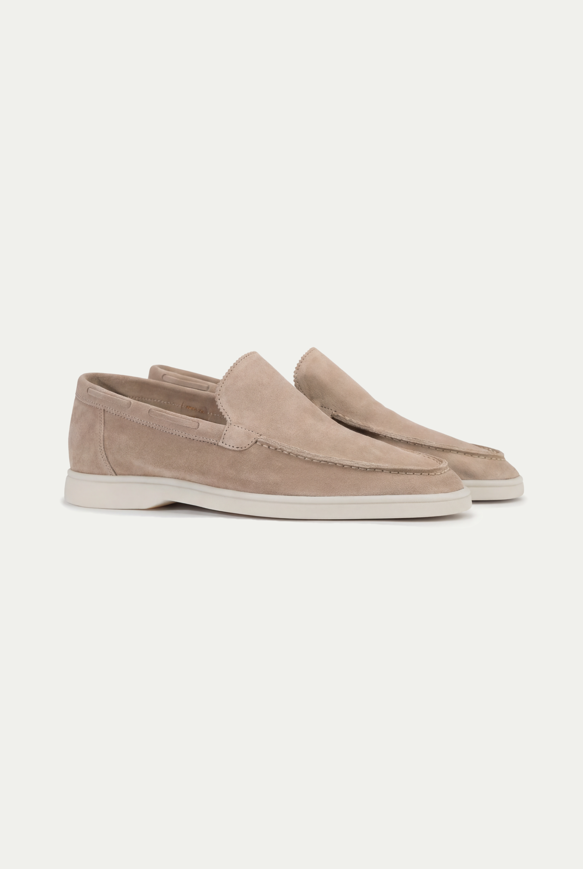 Amalfi Klasik Süet Loafer - Bej