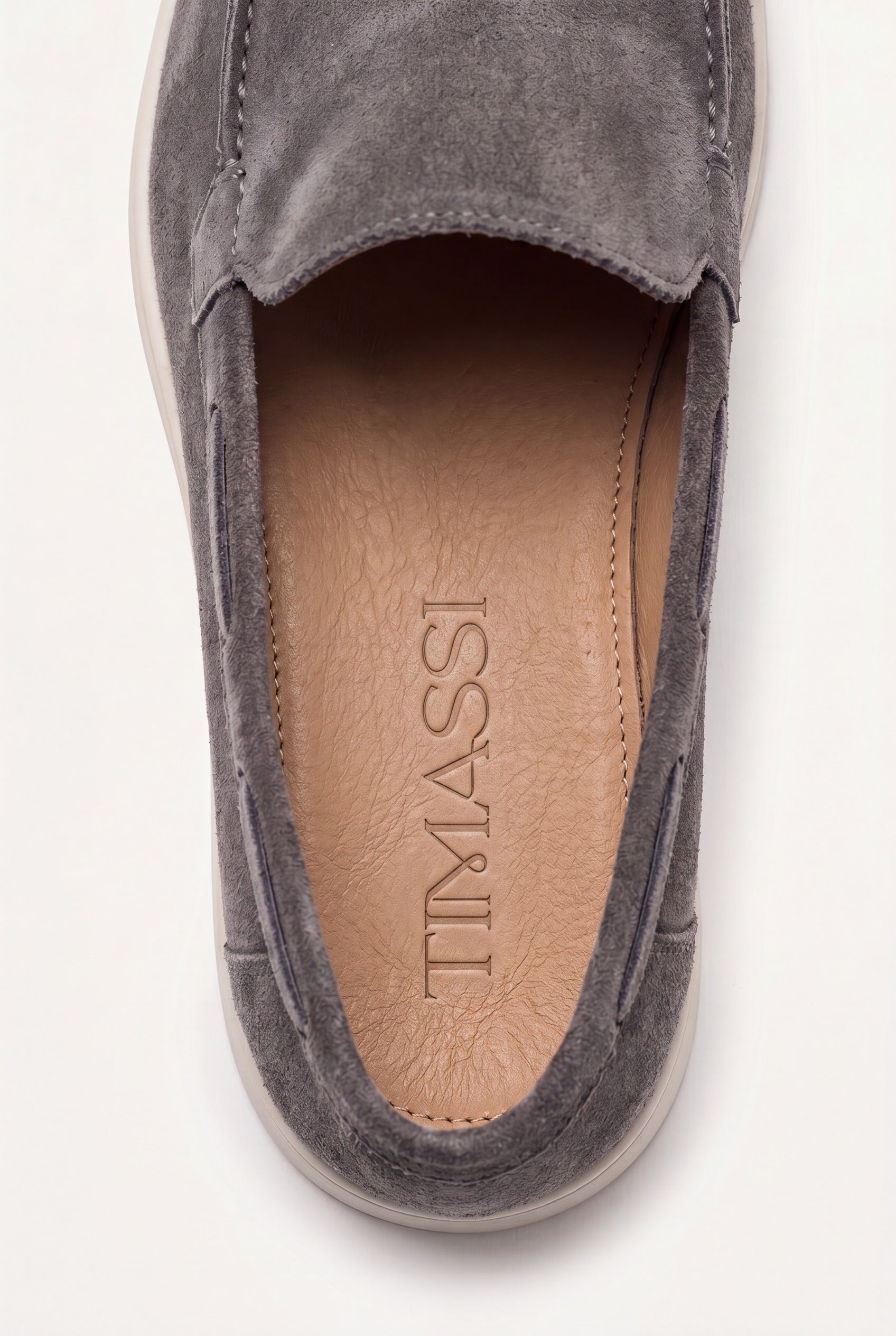 Amalfi Klasik Süet Loafer - Gri
