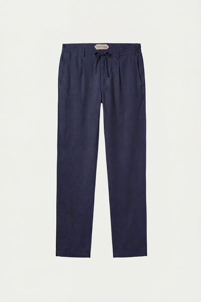 Amalfi Keten Pantolon - Lacivert