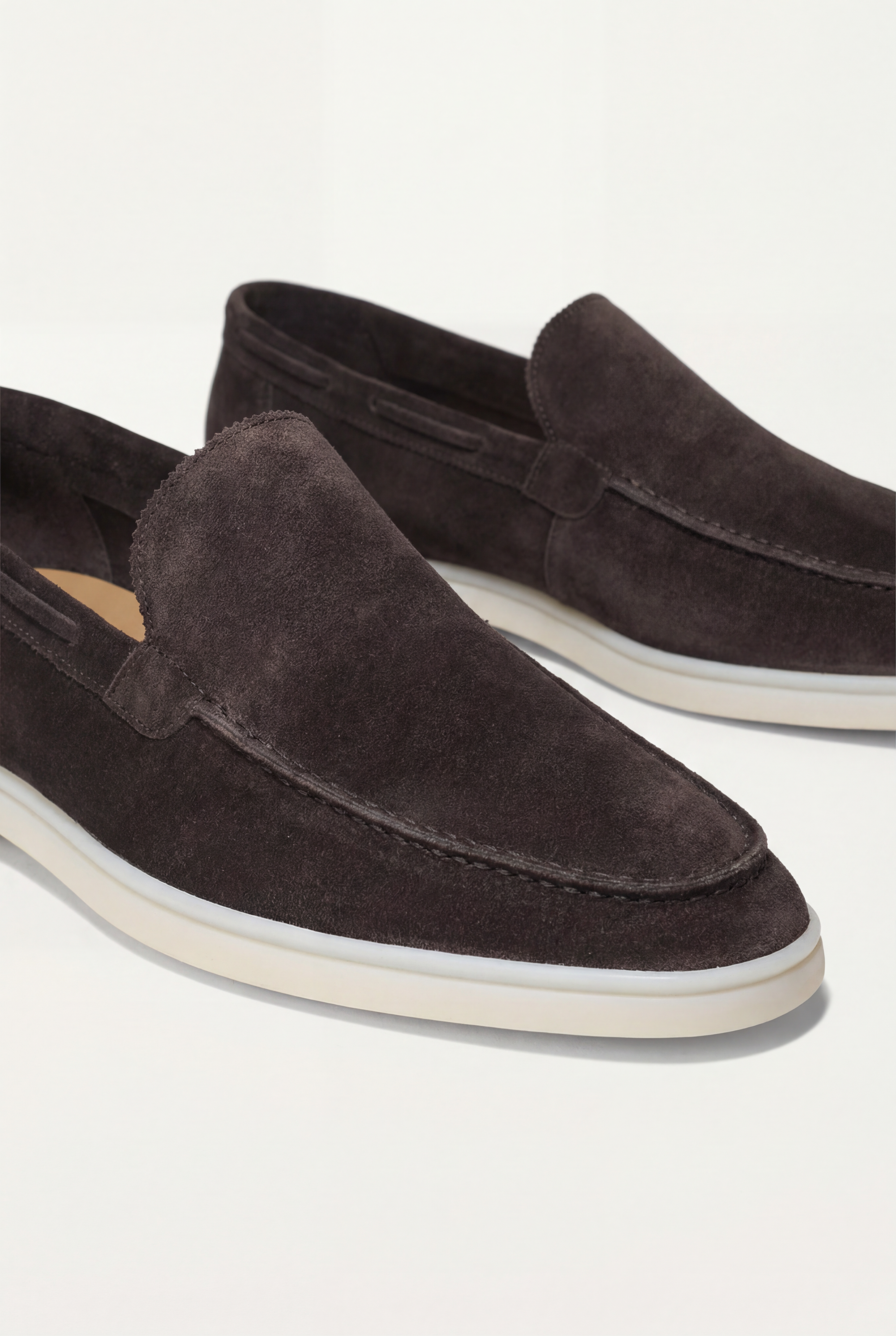 Timassi Amalfi Klasik Süet Loafer - Kahverengi arka görünüm