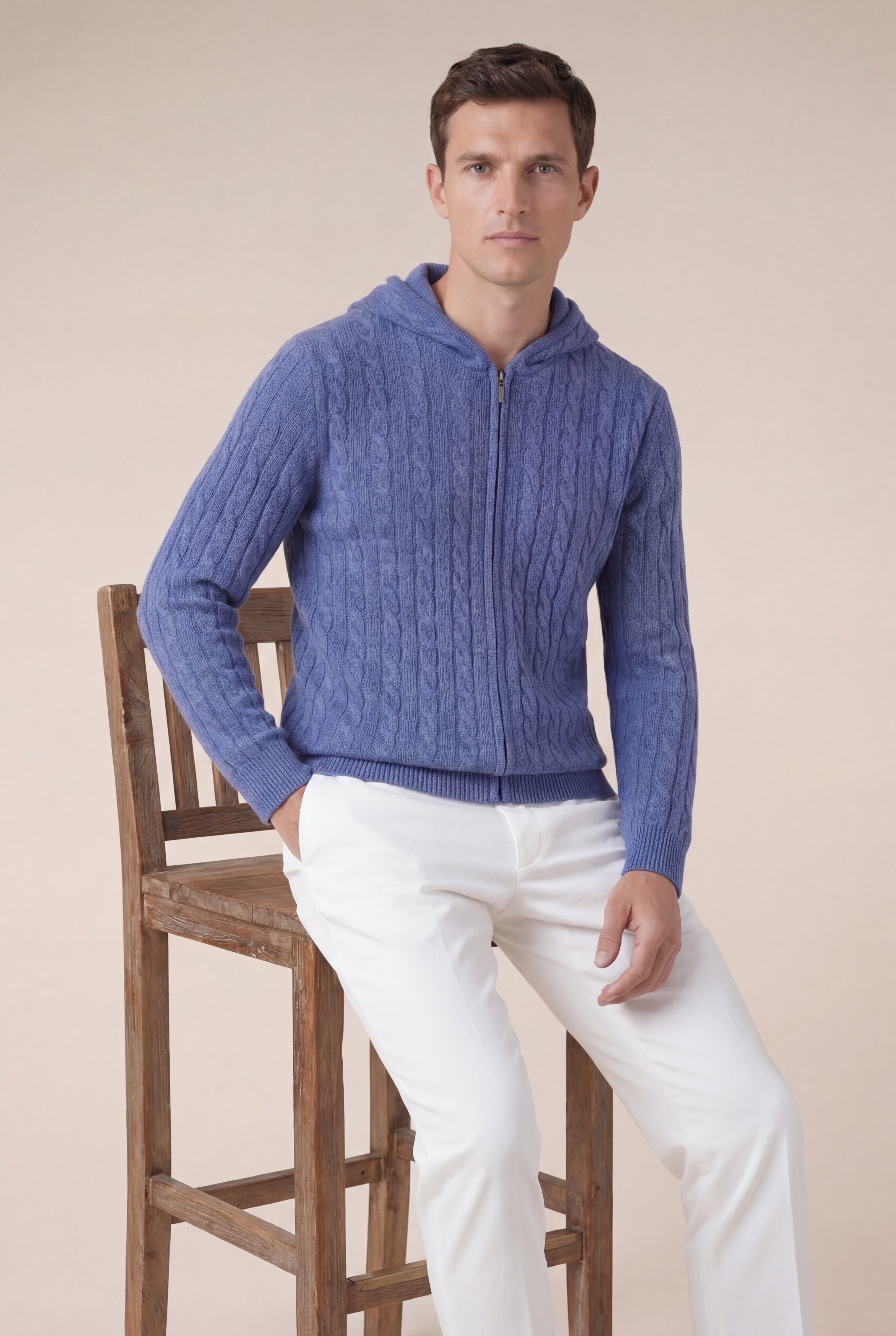 Timassi Como Kaşmir Kapüşonlu Sweatshirt - stil önerisi
