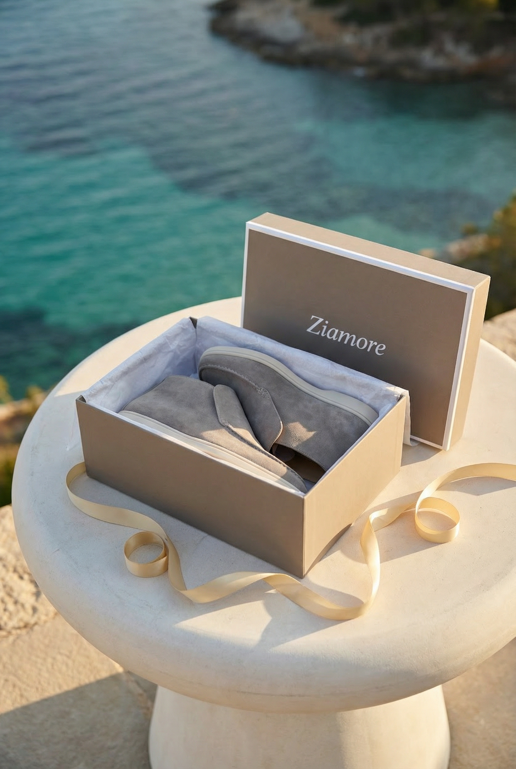 Timassi Amalfi City Süet Loafer - Açık Gri kombin önerisi