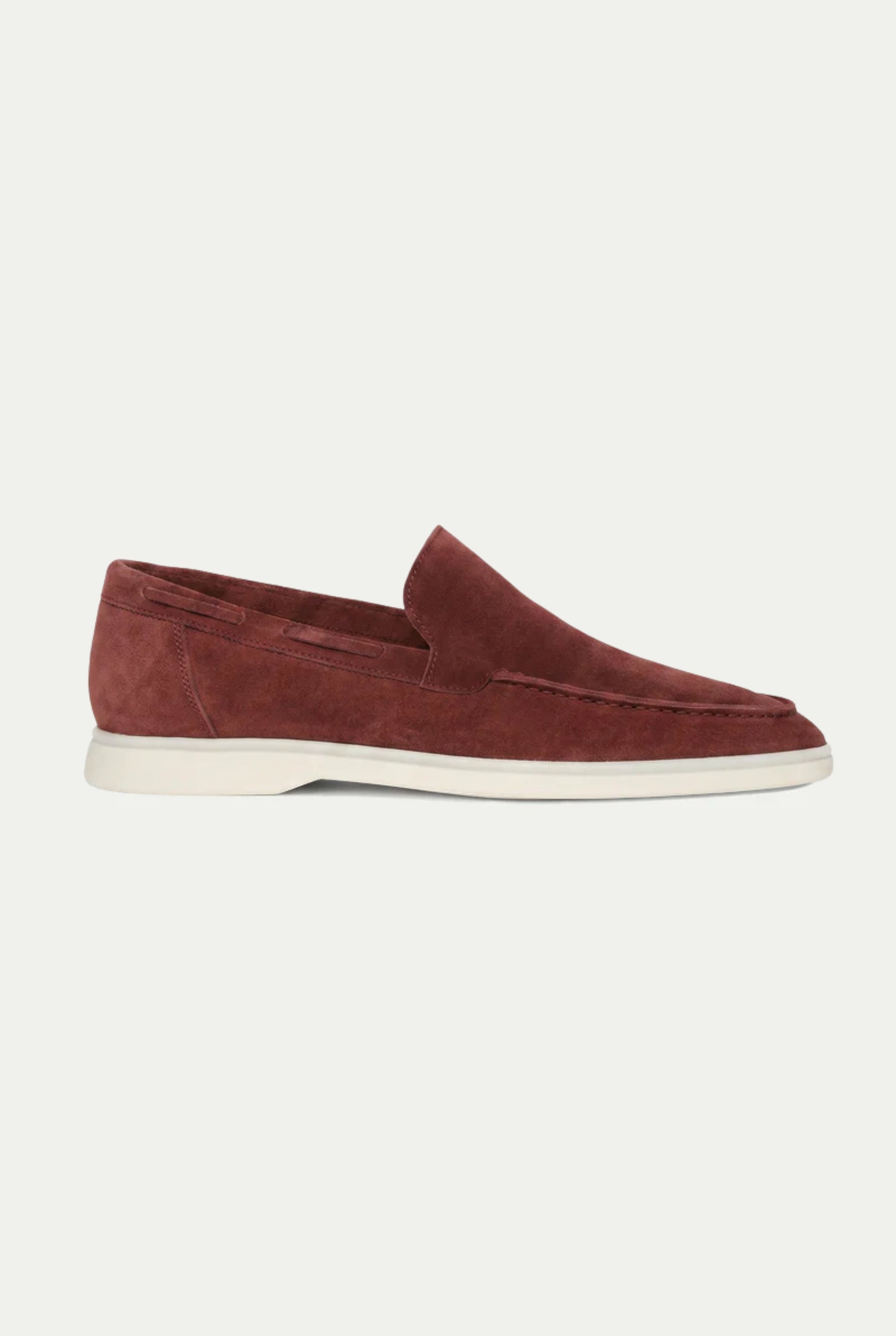 Timassi süet loafer - Bordo dış mekan görünümü